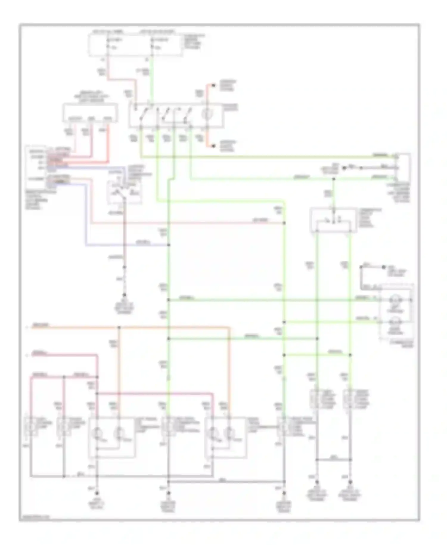 I35 Infiniti II (2000-2004): Exterior lamps circuit (2 of 2)