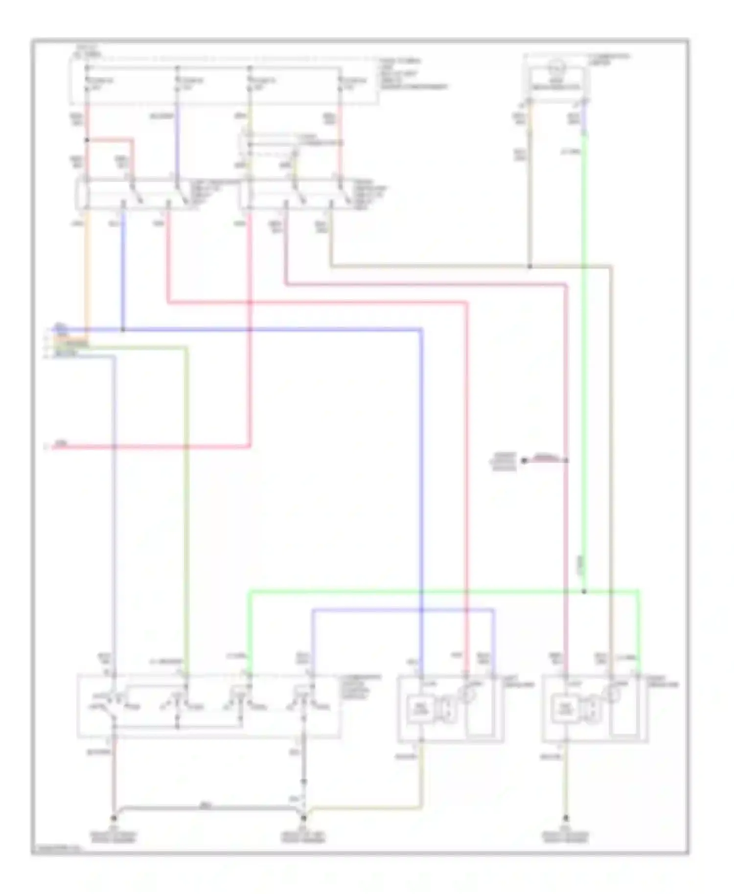 I35 Infiniti II (2000-2004): Headlight circuit, usa (2 of 2)