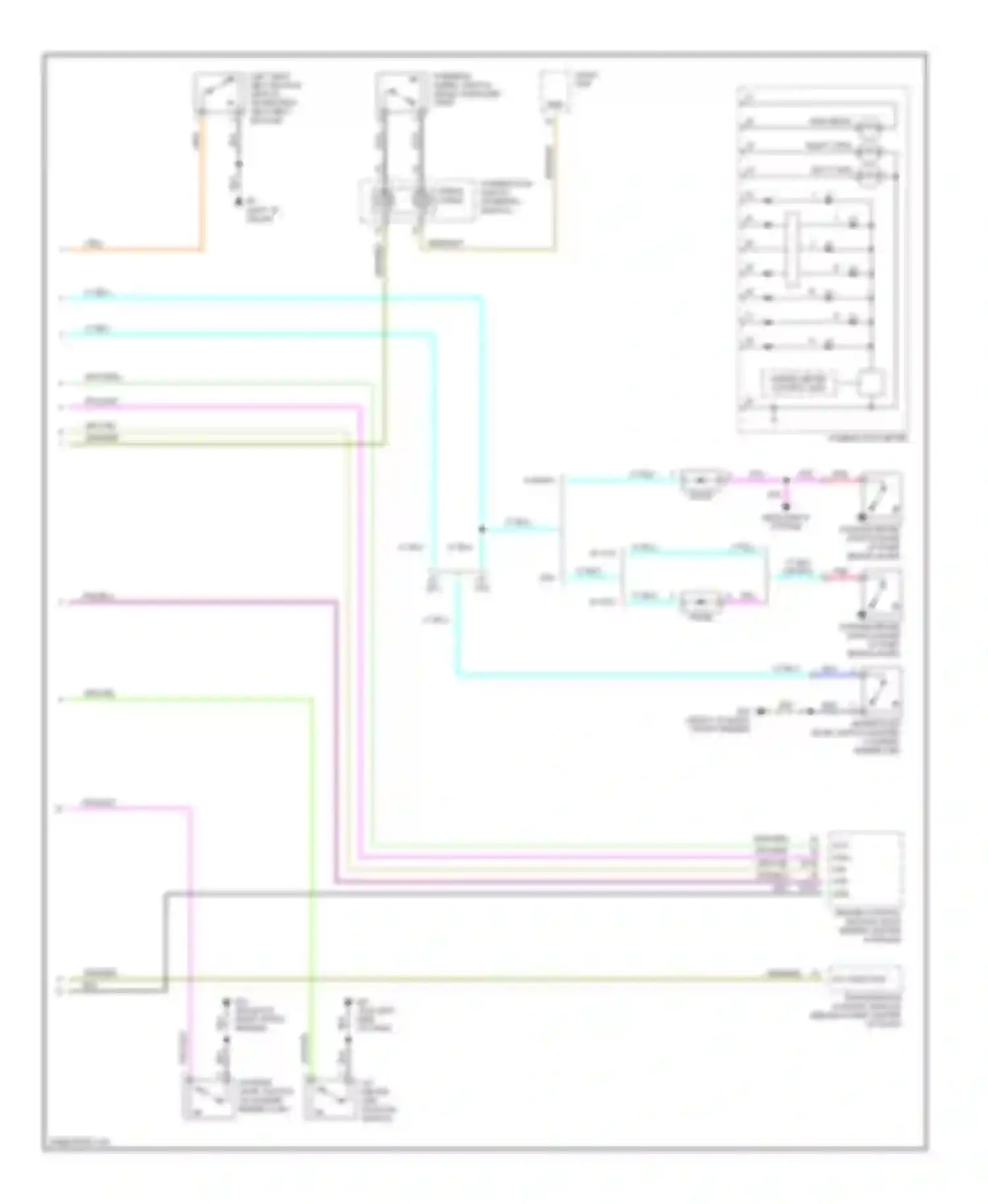 I35 Infiniti II (2000-2004): Instrument cluster circuit (2 of 2)