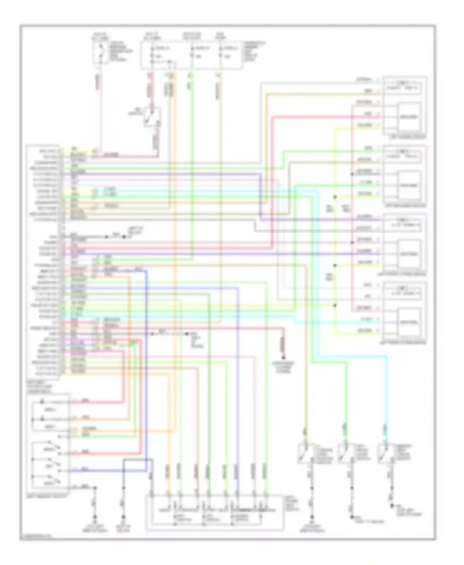 I35 Infiniti II (2000-2004): Memory system circuits