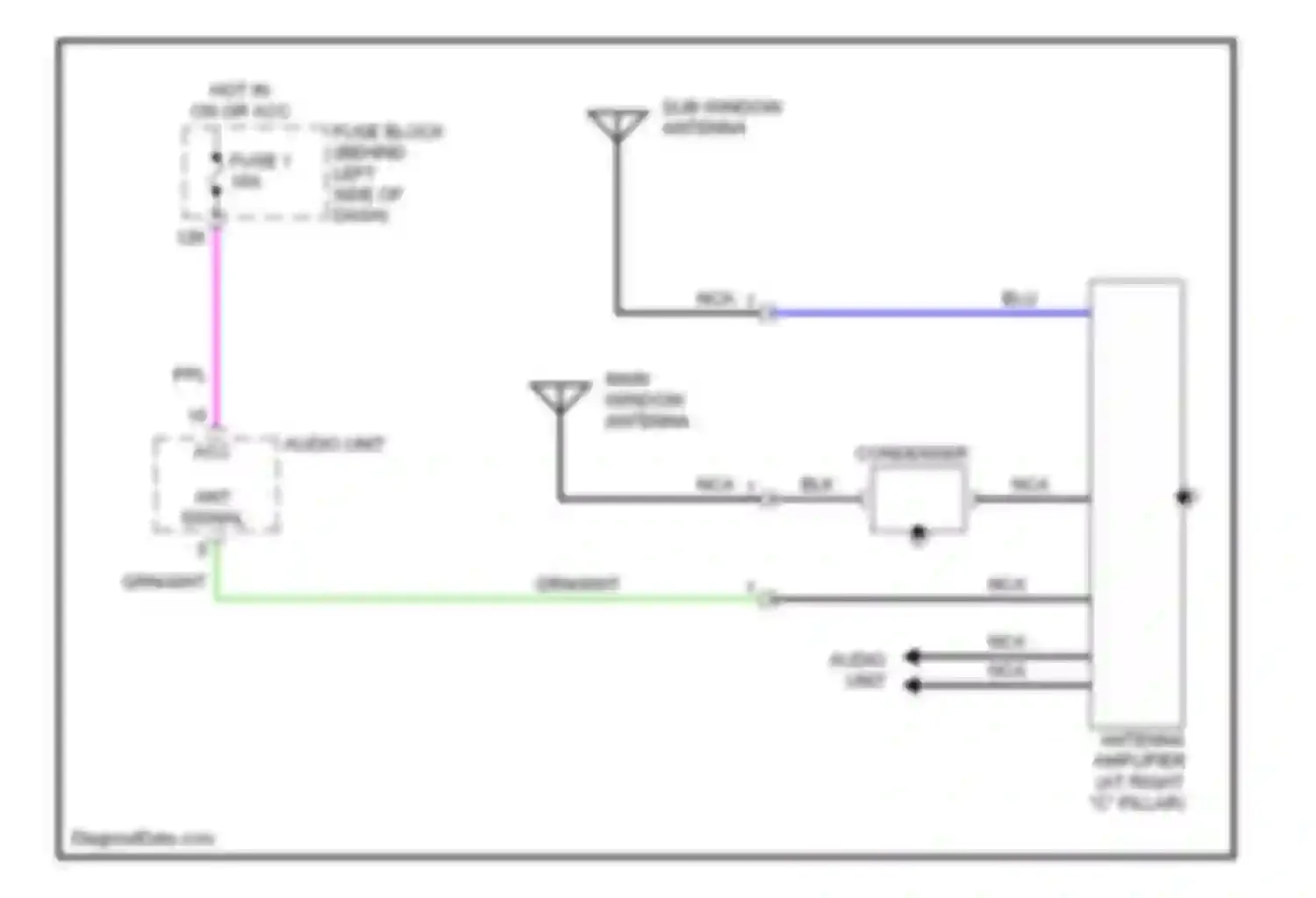 I35 Infiniti II (2000-2004): Power antenna circuit