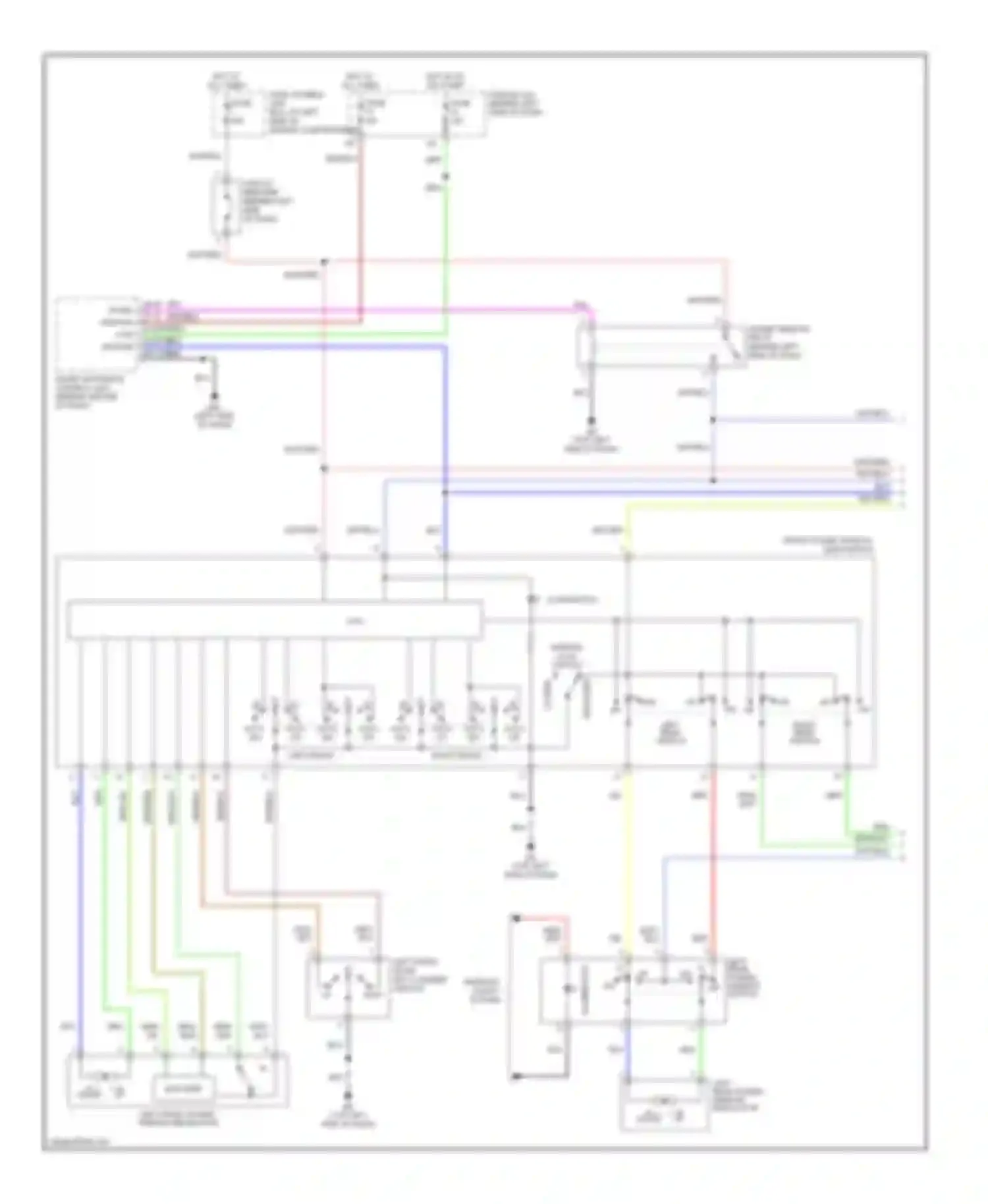 I35 Infiniti II (2000-2004): Power window circuit (1 of 2)