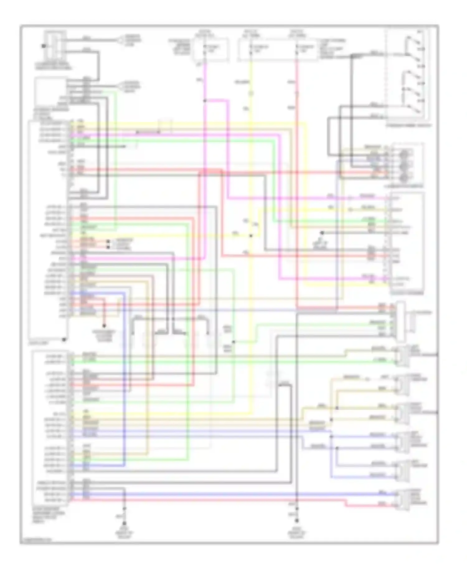 I35 Infiniti II (2000-2004): Radio circuits