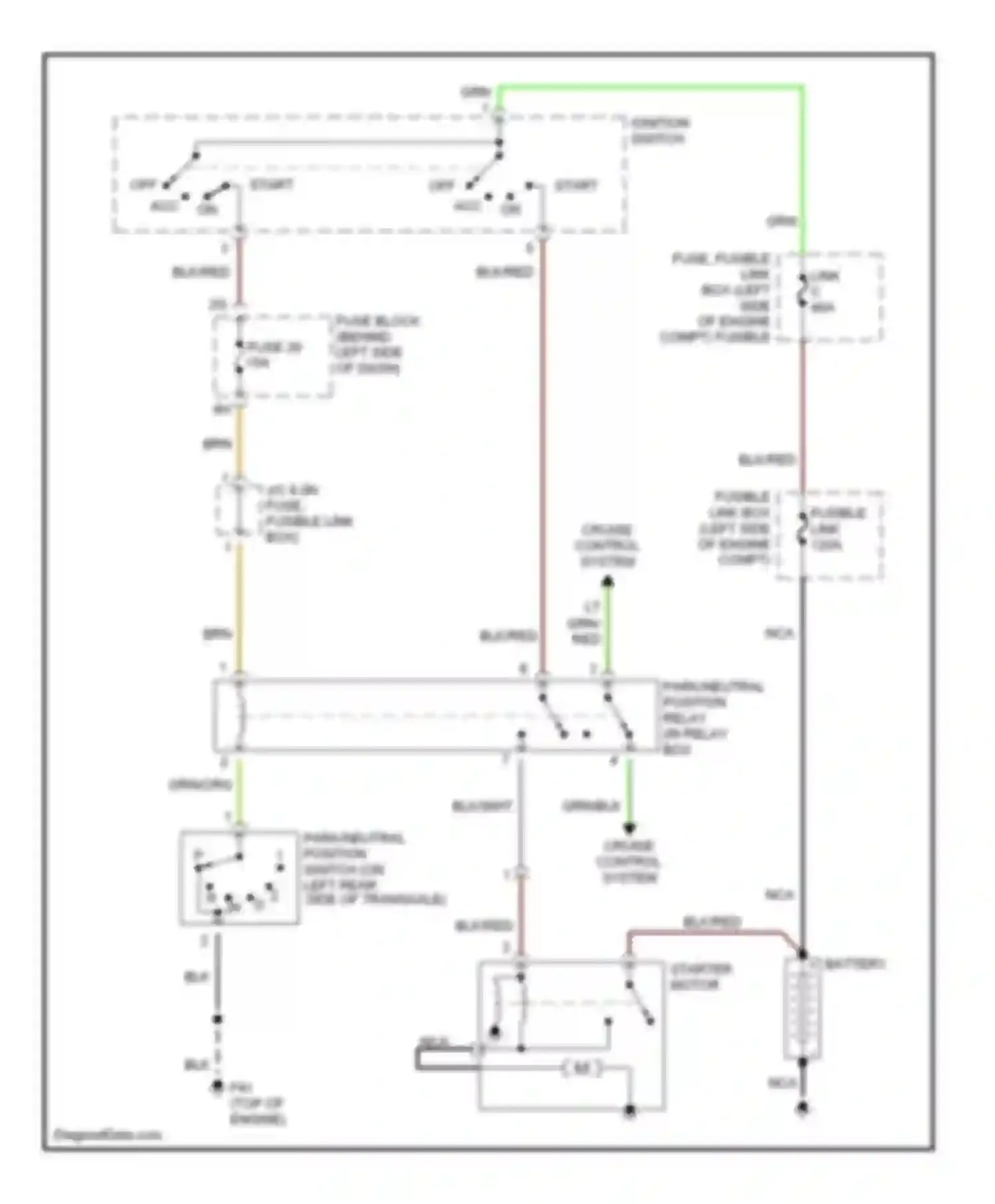 I35 Infiniti II (2000-2004): Starting circuit
