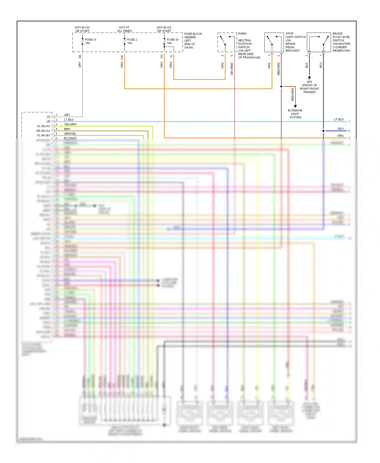 Infiniti I35 II (2000-2004) computer data line system wiring diagram  (1 of 2)