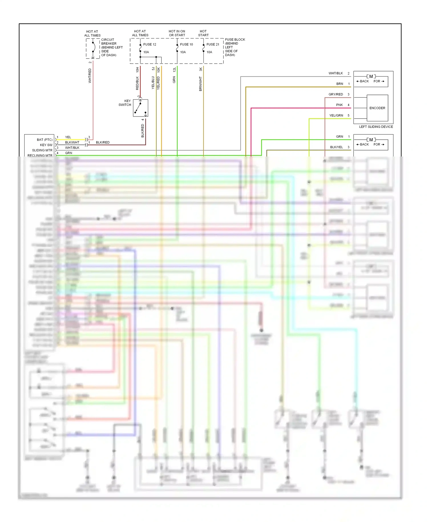 Infiniti I35 II (2000-2004) encoder wiring diagram  (1 of 4)