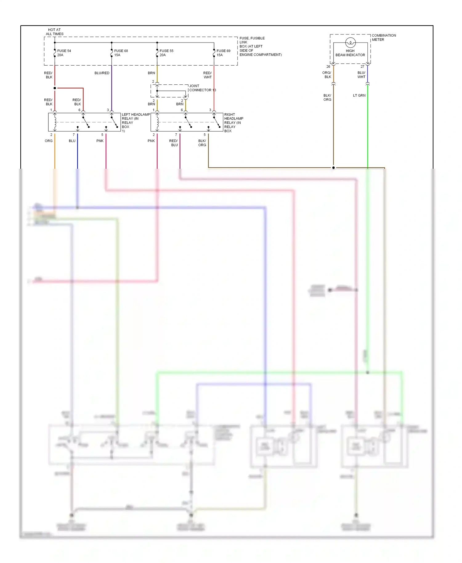 Infiniti I35 II (2000-2004) engine control module wiring diagram  (1 of 1)