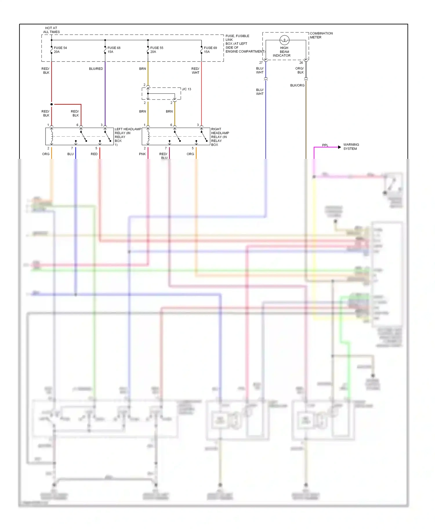 Infiniti I35 II (2000-2004) engine control system wiring diagram  (1 of 1)