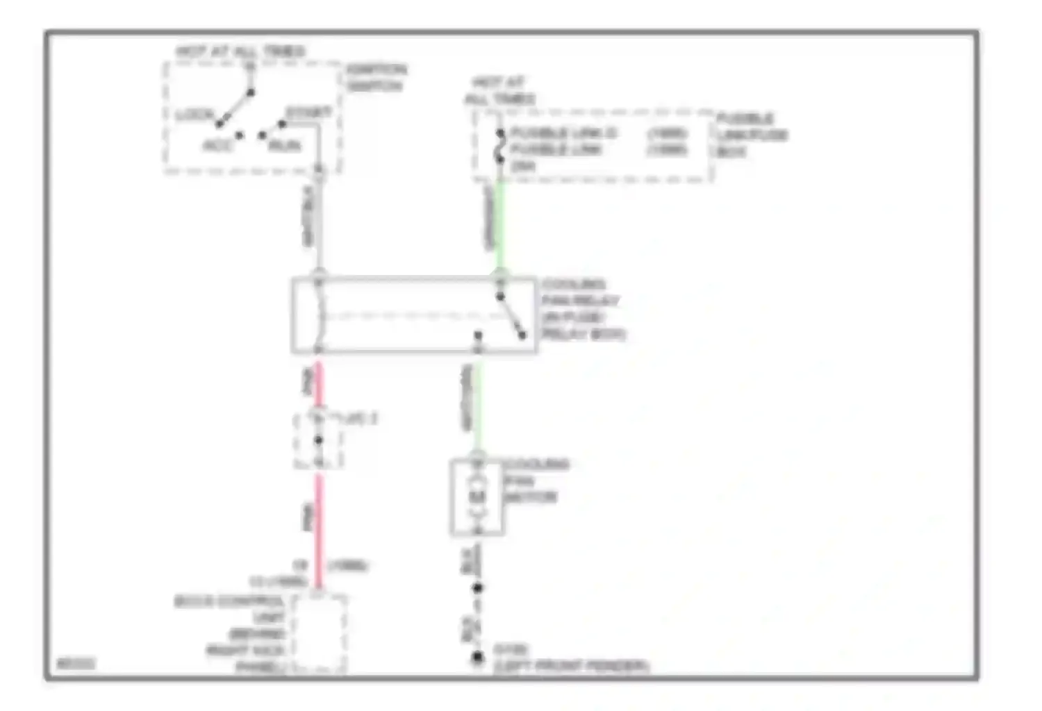 J30 Infiniti I (1992-1997): Cooling fan circuit