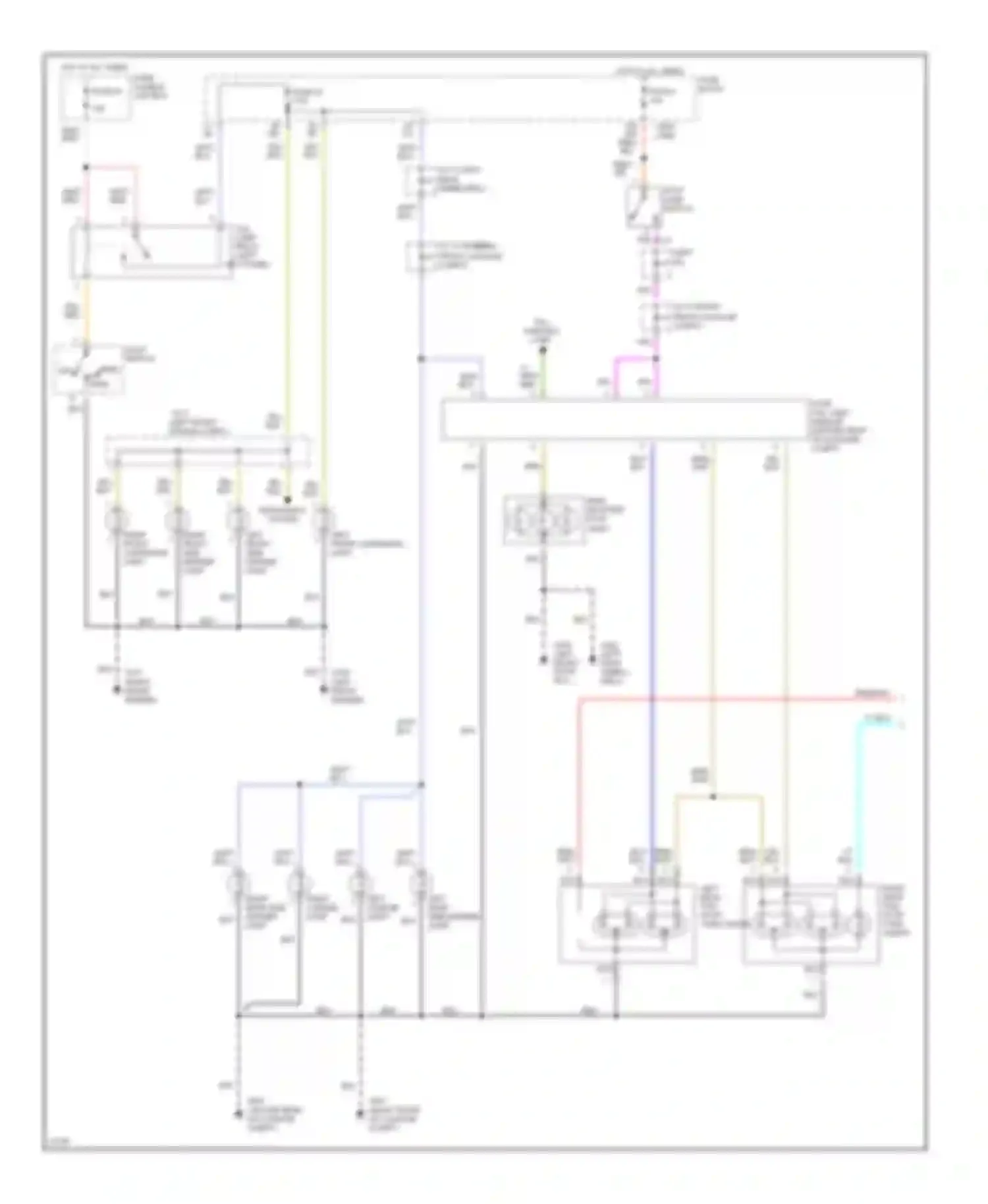 J30 Infiniti I (1992-1997): Exterior lamps circuit (1 of 2)