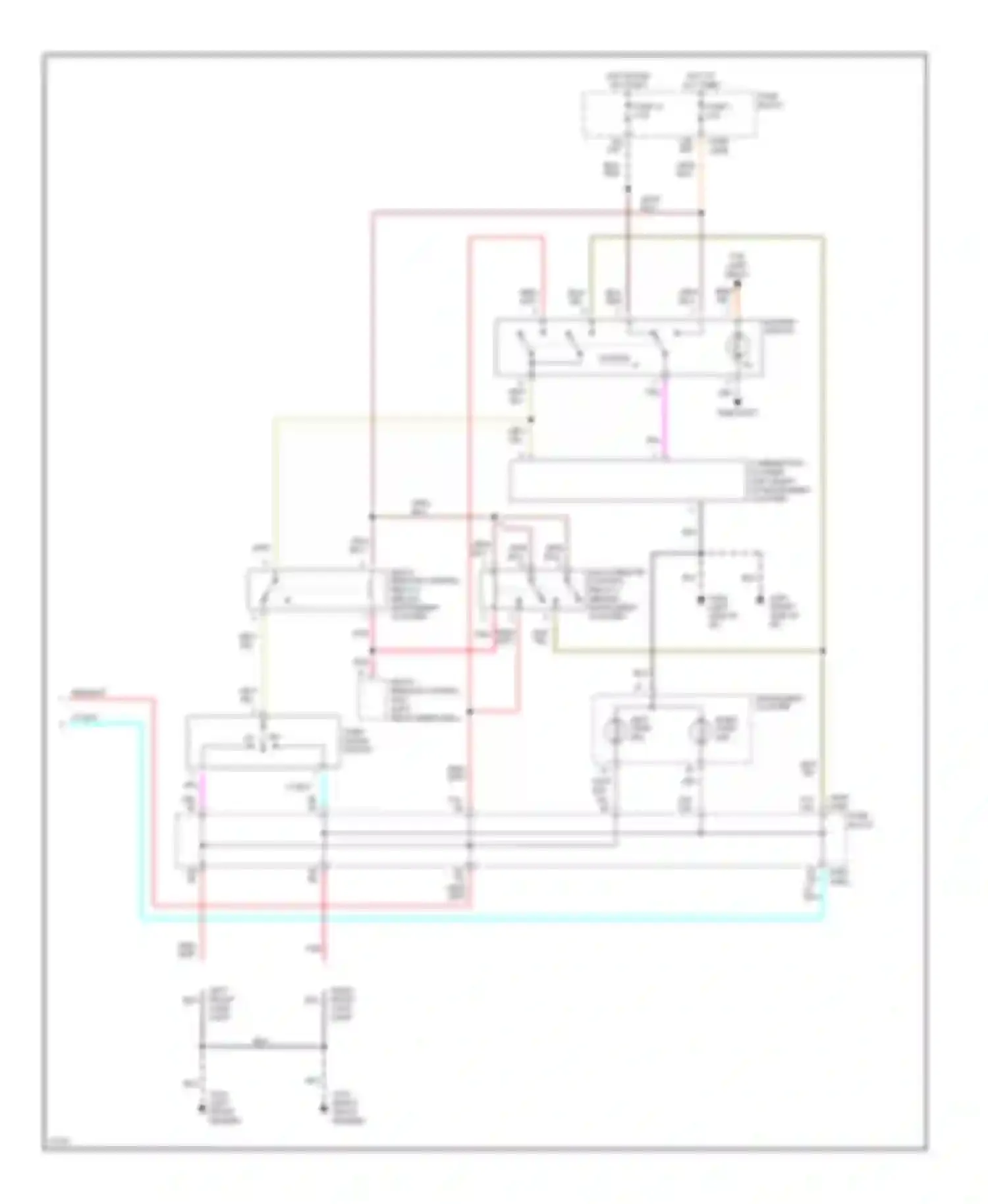 J30 Infiniti I (1992-1997): Exterior lamps circuit (2 of 2)