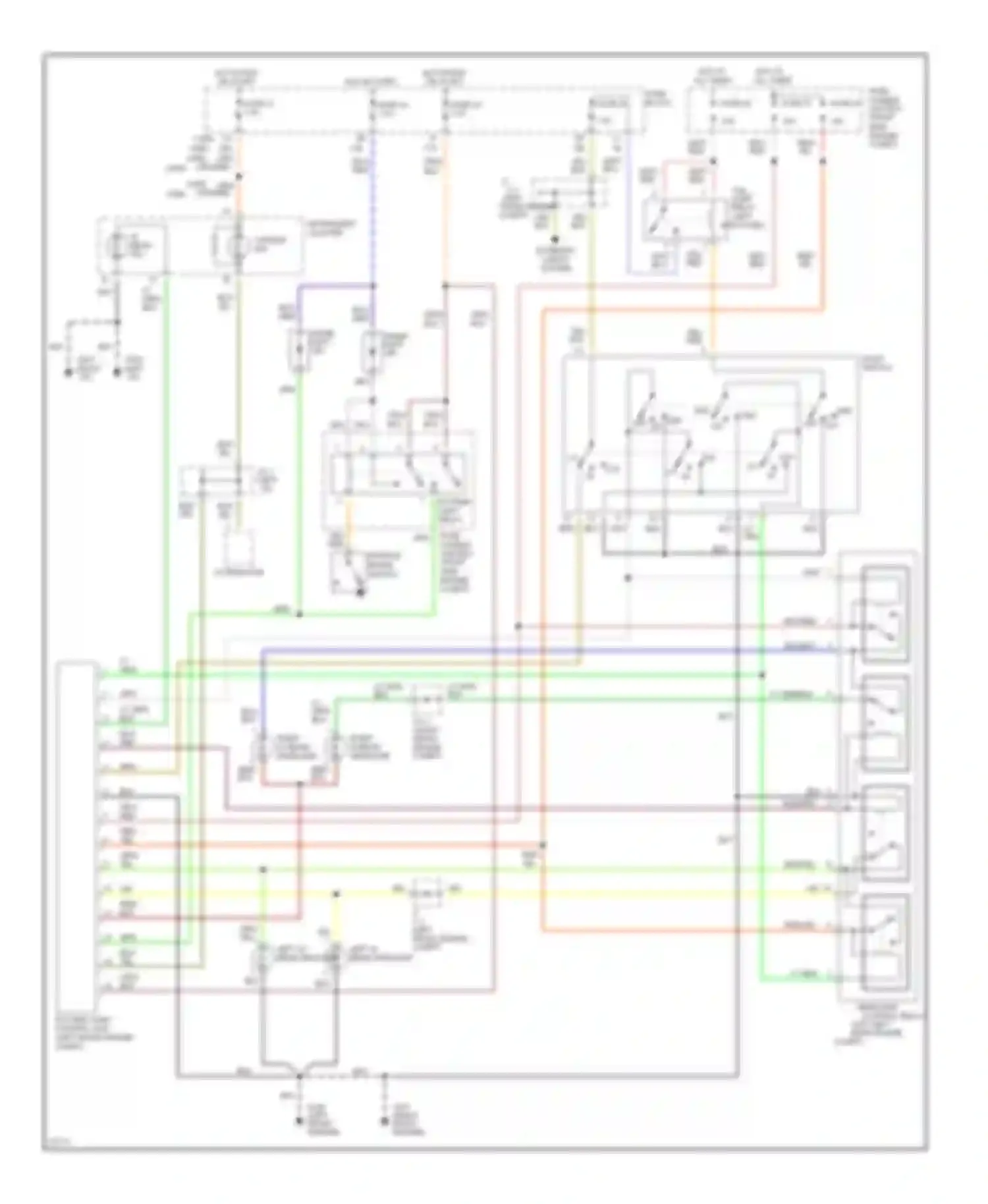 J30 Infiniti I (1992-1997): Headlamps circuit, with drl