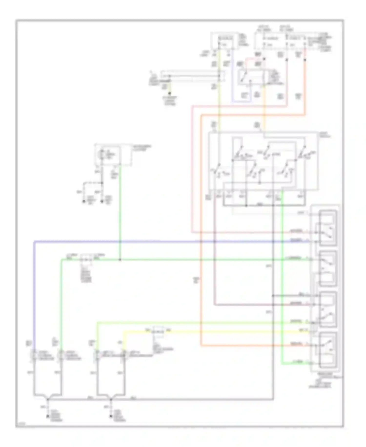 J30 Infiniti I (1992-1997): Headlamps circuit, without drl