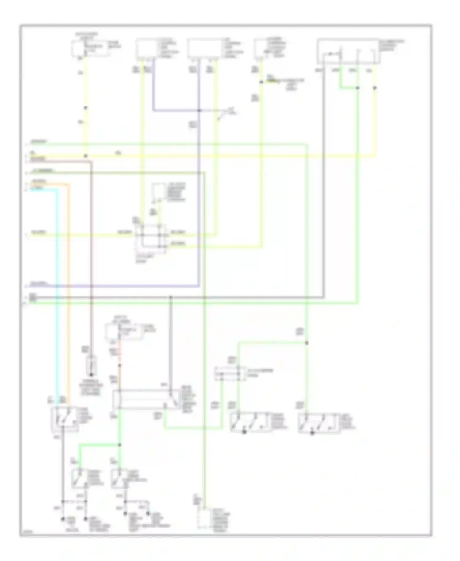 J30 Infiniti I (1992-1997): Instrument cluster circuit (2 of 2)