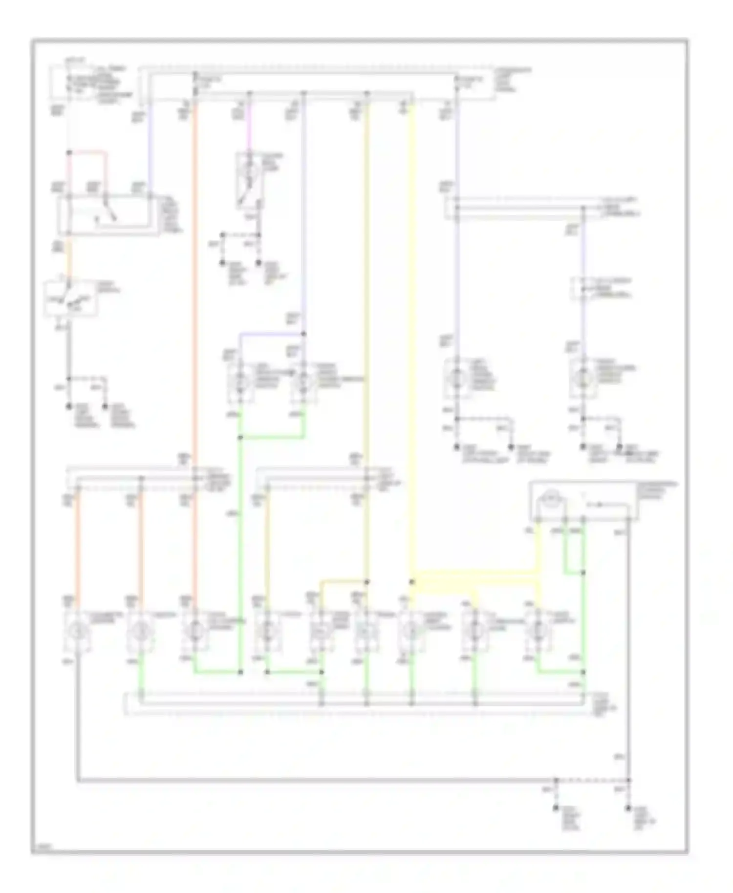 J30 Infiniti I (1992-1997): Instrument illumination circuit