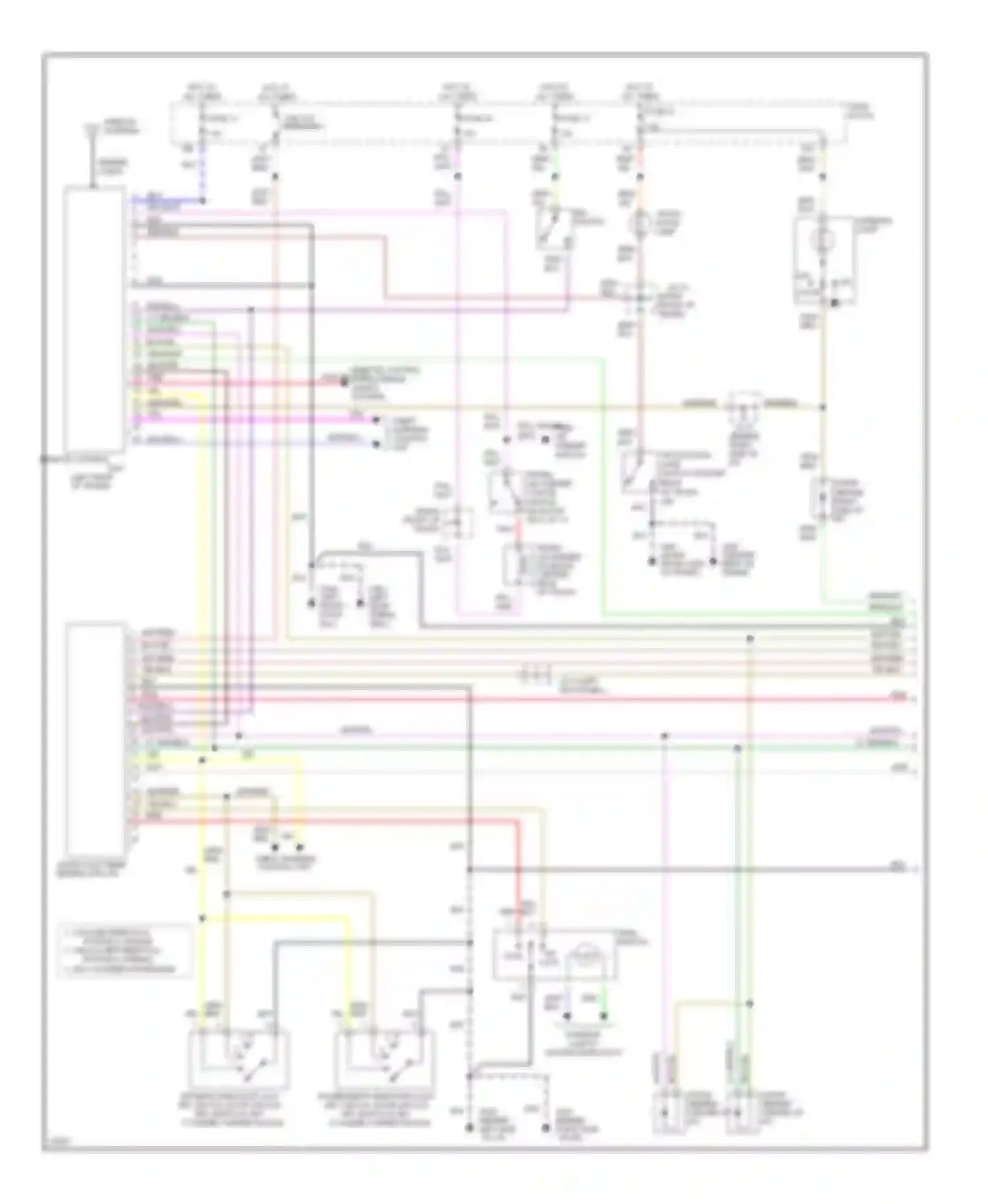 J30 Infiniti I (1992-1997): Power door lock circuit (1 of 2)