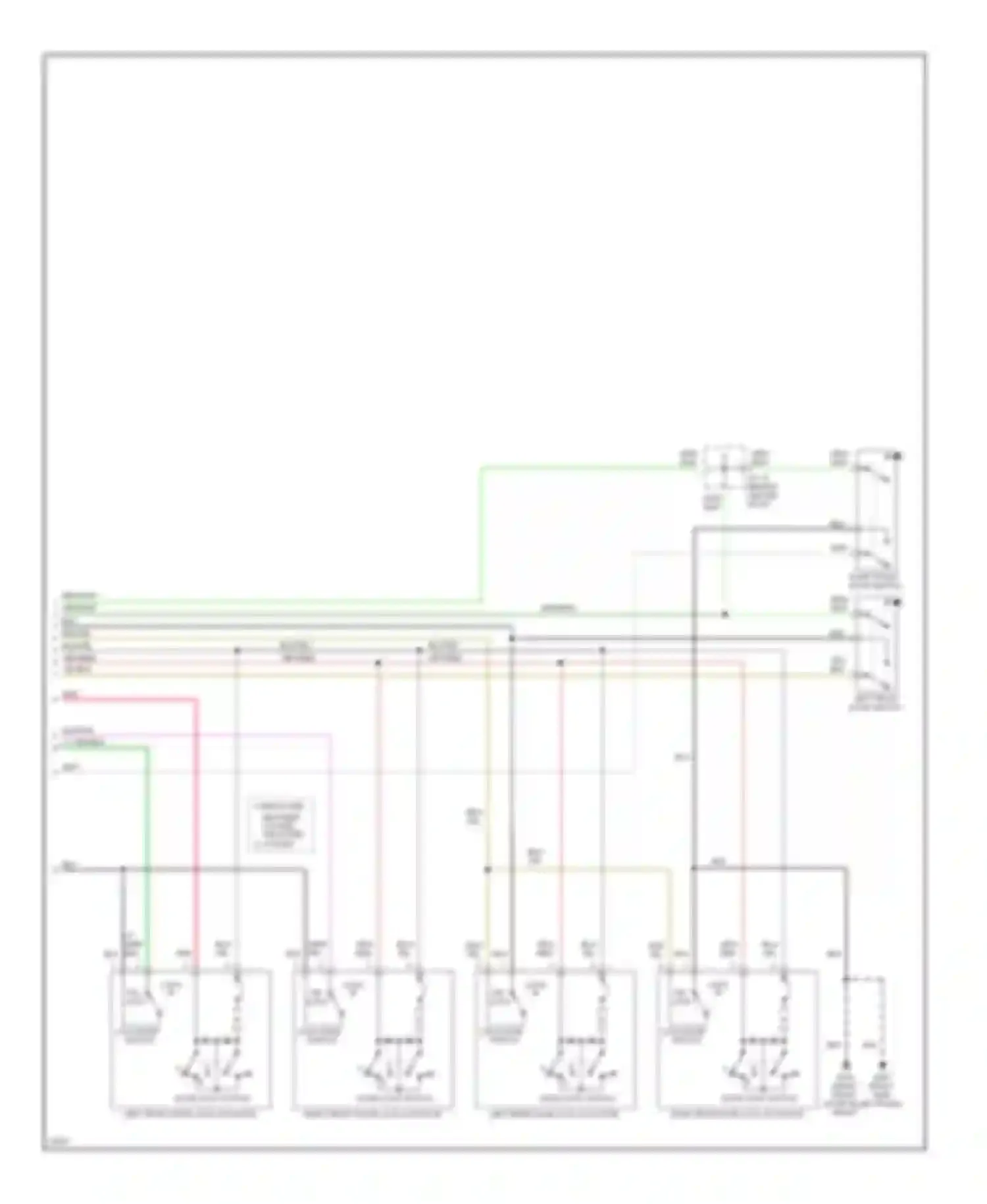 J30 Infiniti I (1992-1997): Power door lock circuit (2 of 2)