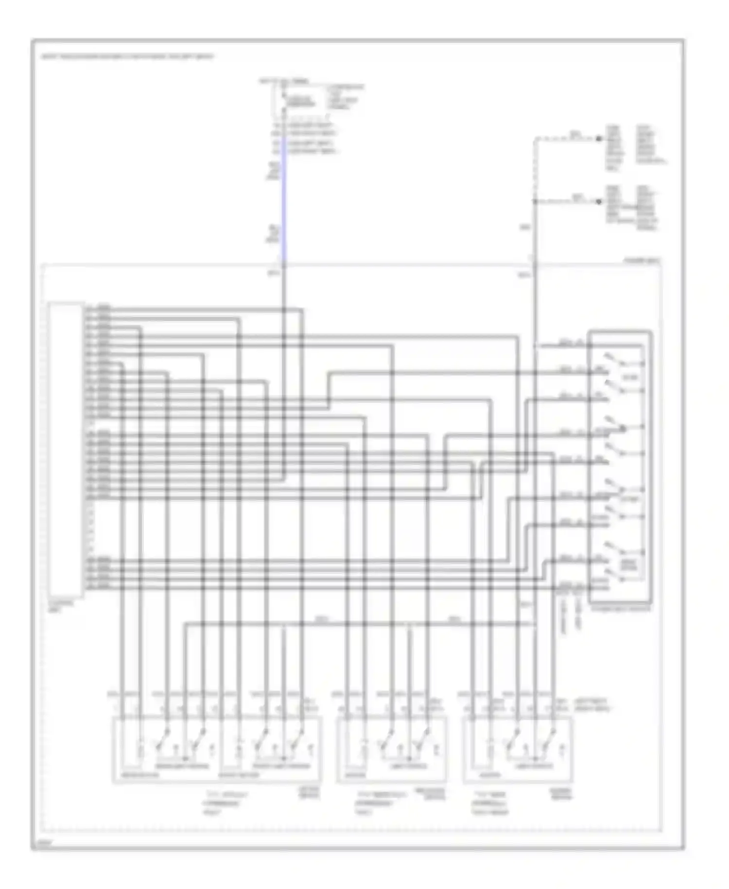 J30 Infiniti I (1992-1997): Power seats circuit