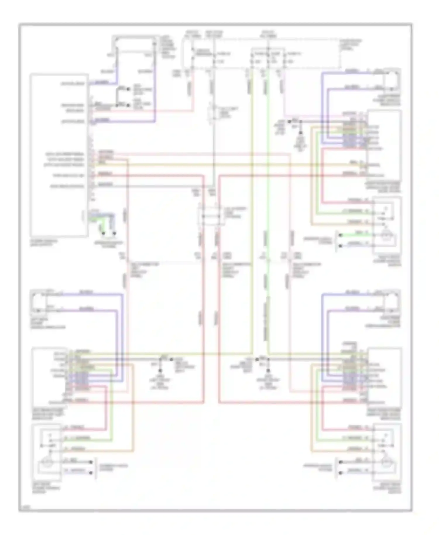 J30 Infiniti I (1992-1997): Power window circuit