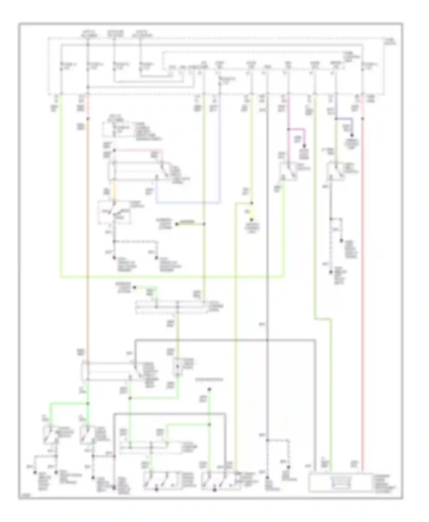 J30 Infiniti I (1992-1997): Warning system circuits