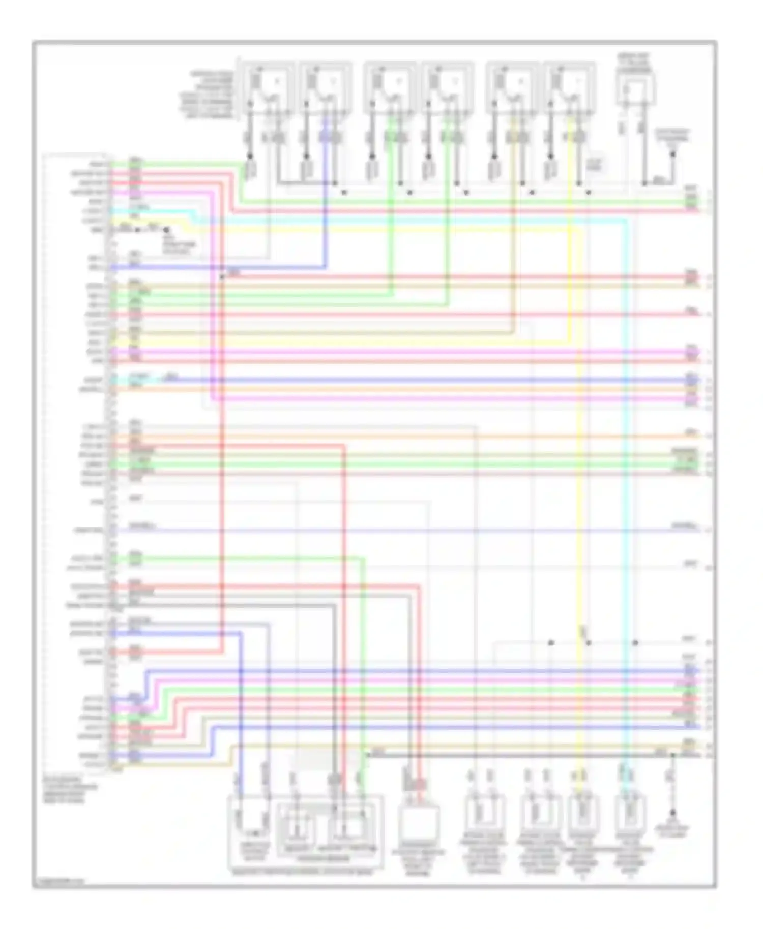 M35 Infiniti III facelift (2008-2010): Wiring diagram engine performance 3.5l (1 of 4)
