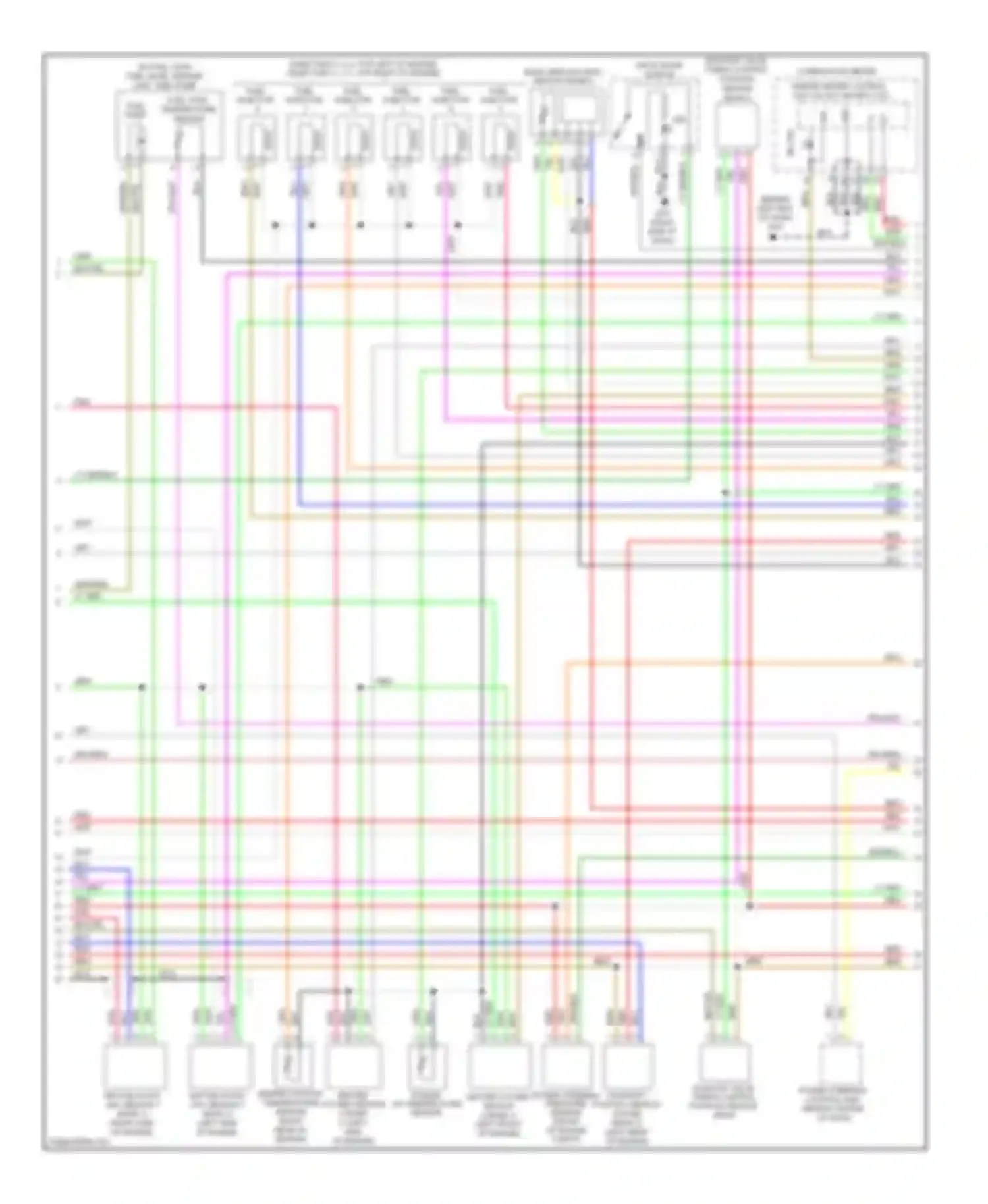 M35 Infiniti III facelift (2008-2010): Wiring diagram engine performance 3.5l (3 of 4)