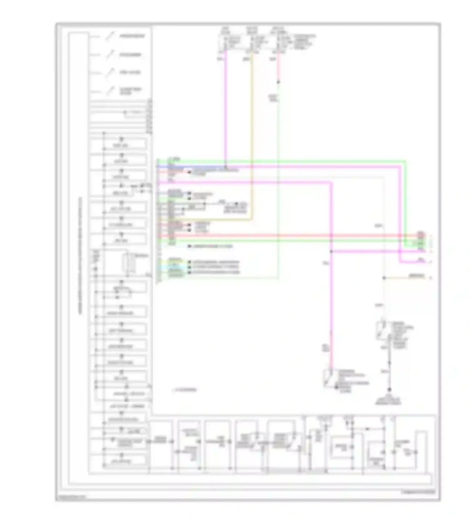 M35 Infiniti III facelift (2008-2010): Instrument cluster circuit (1 of 2)