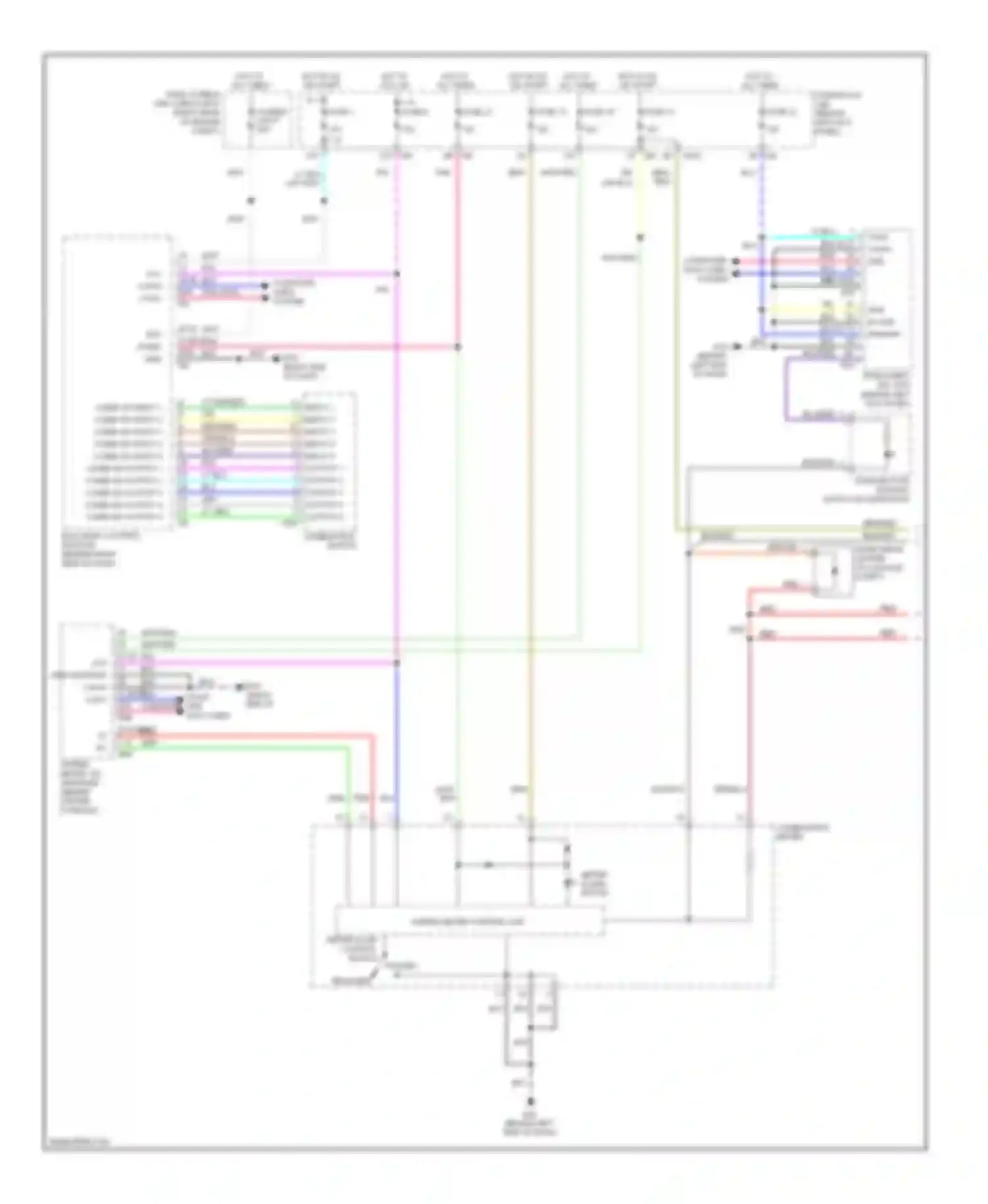 M35 Infiniti III facelift (2008-2010): Instrument illumination circuit (1 of 2)