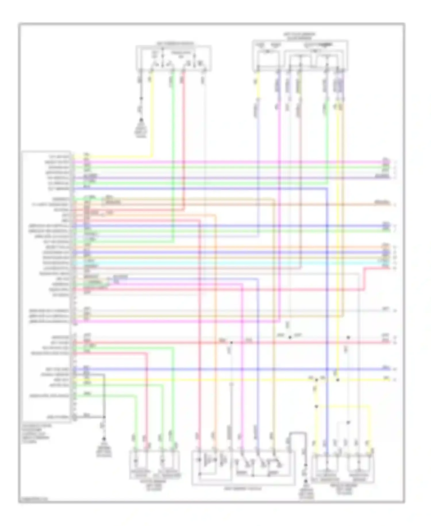 M35 Infiniti III facelift (2008-2010): Memory systems circuit (1 of 3)