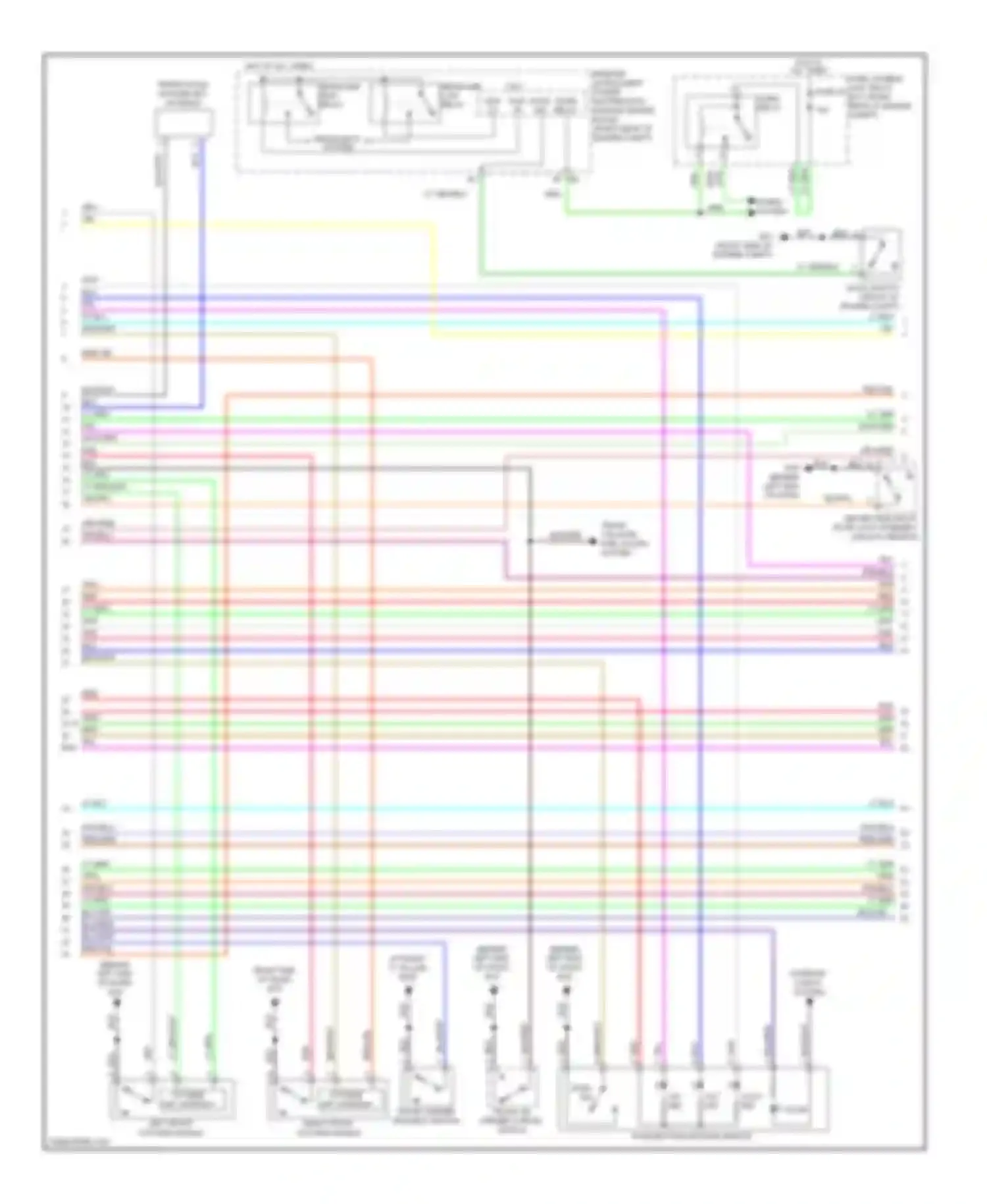M35 Infiniti III facelift (2008-2010): Power door locks circuit (2 of 4)
