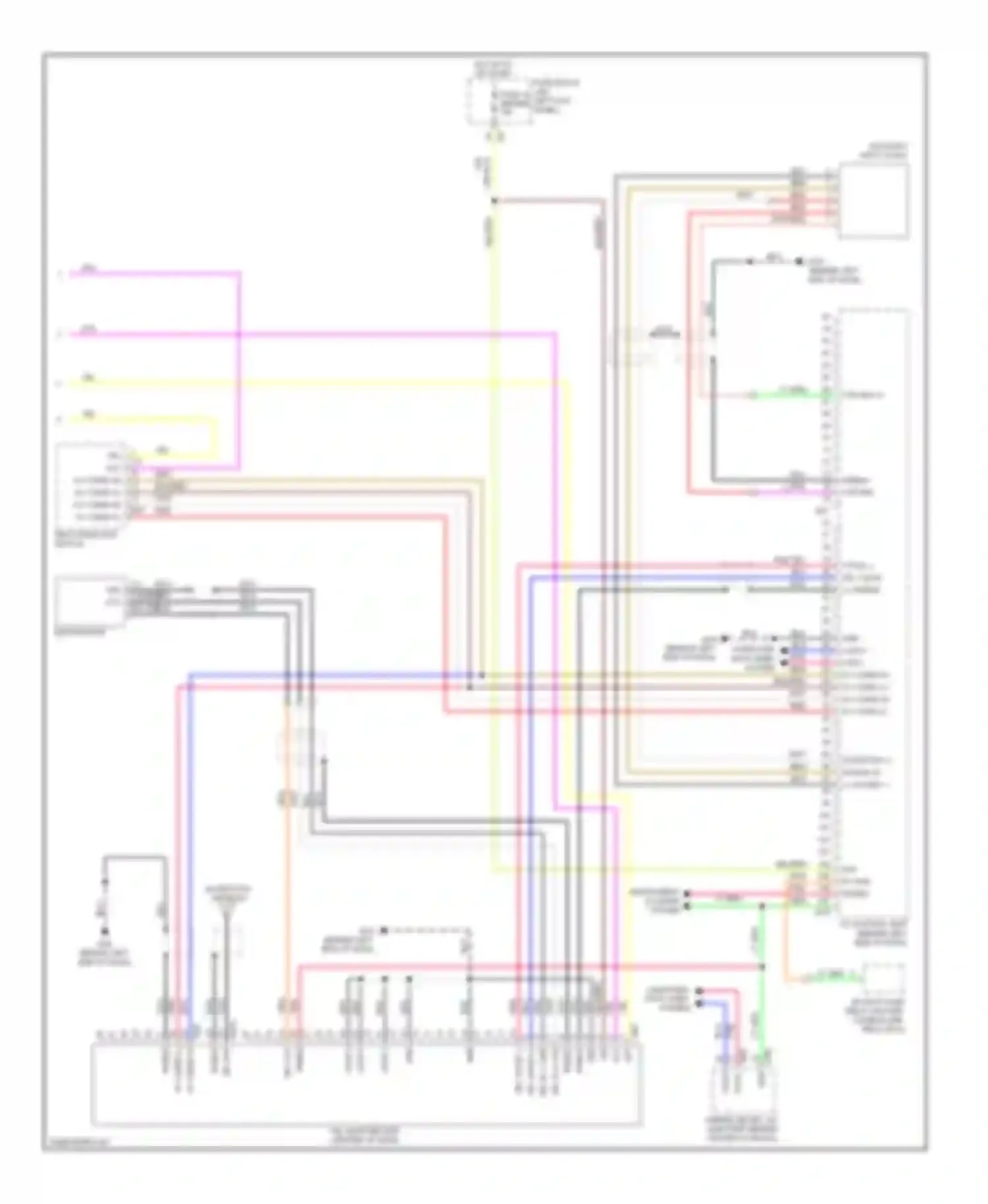 M35 Infiniti III facelift (2008-2010): Base radio circuit (2 of 2)