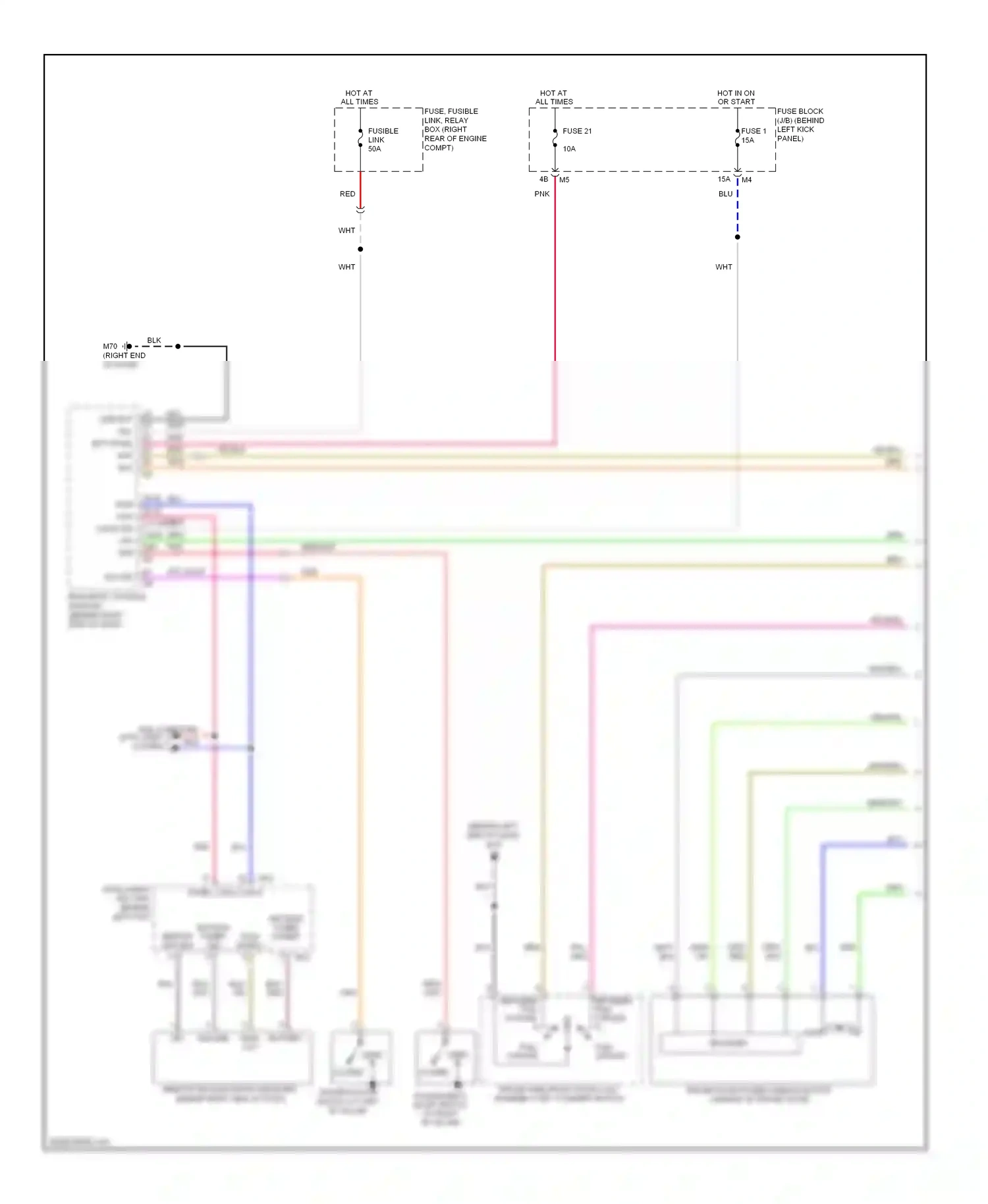 Infiniti M35 III facelift (2008-2010) encoder wiring diagram  (1 of 2)
