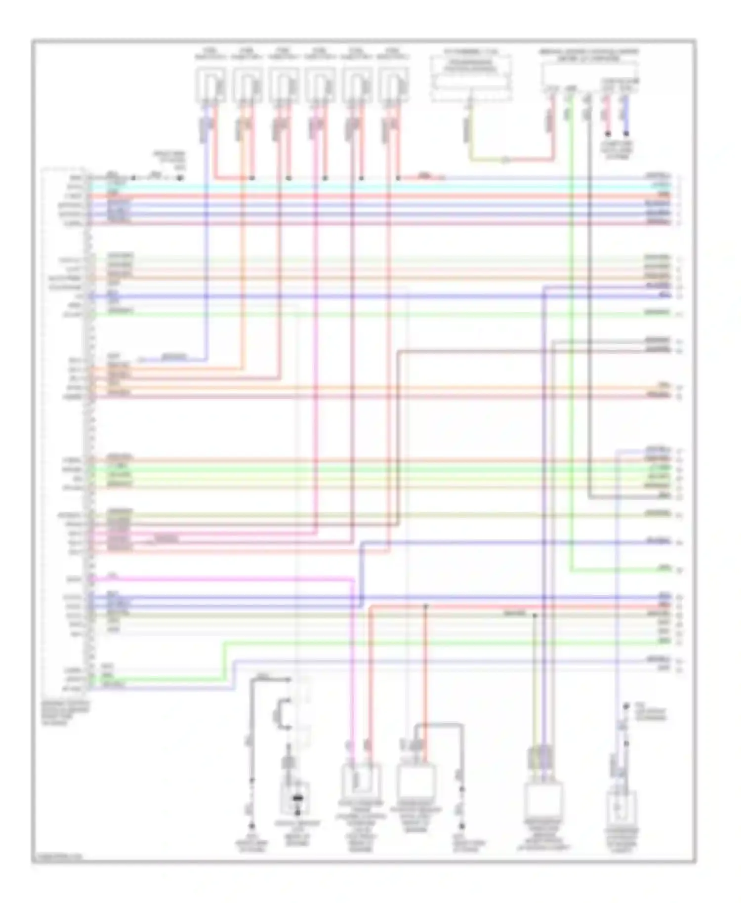M35 Infiniti III (2005-2008): Wiring diagram engine performance 3.5l (1 of 4)