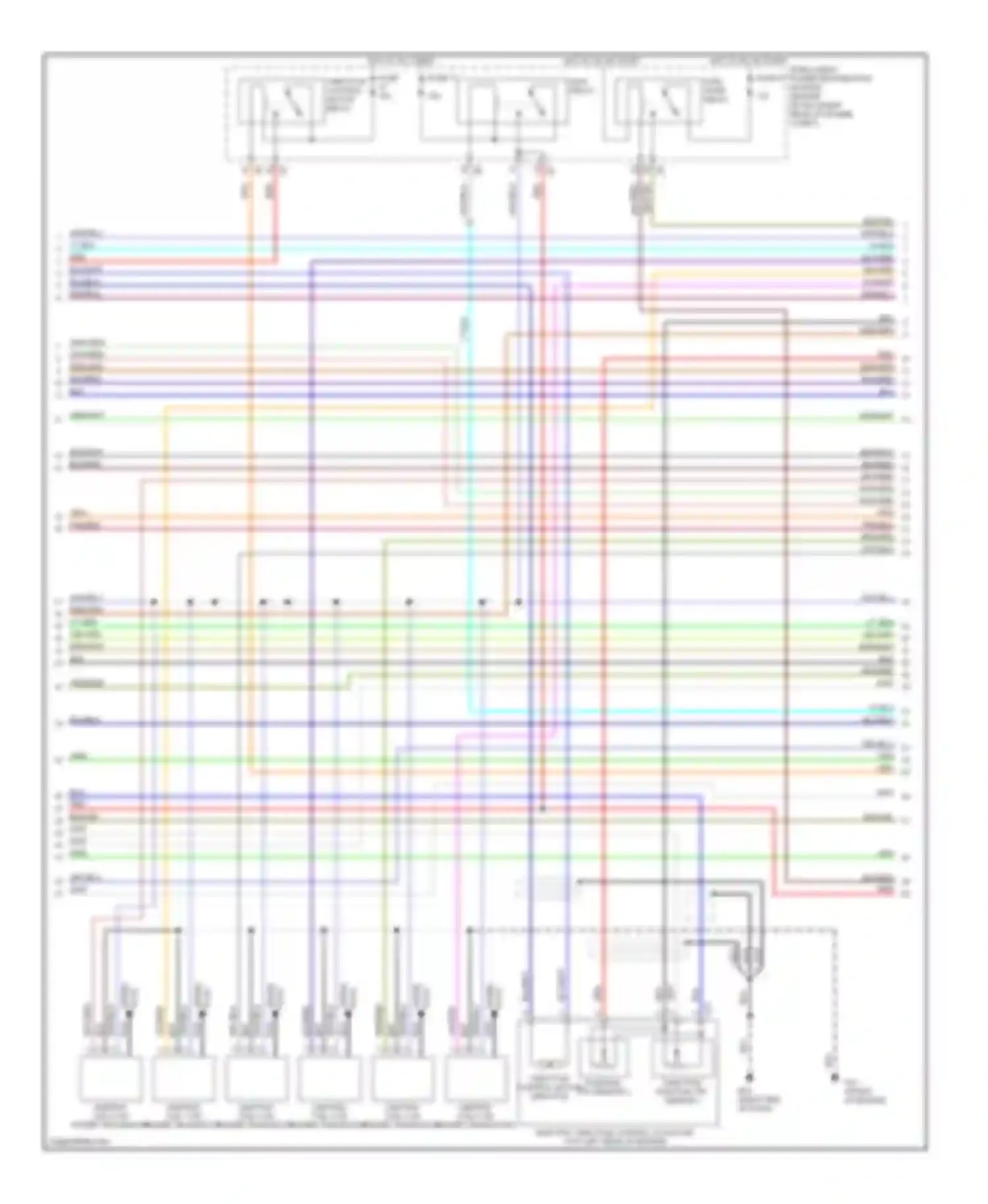 M35 Infiniti III (2005-2008): Wiring diagram engine performance 3.5l (2 of 4)