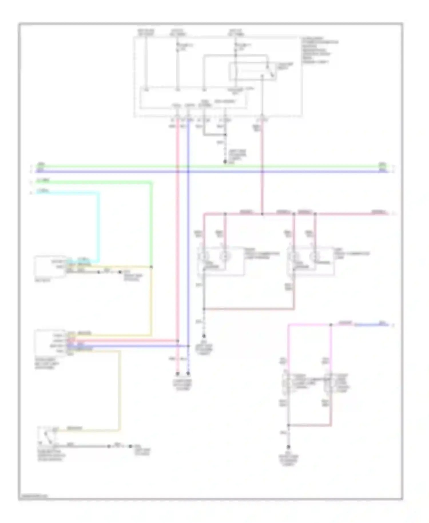 M35 Infiniti III (2005-2008): Exterior lamps circuit (2 of 3)