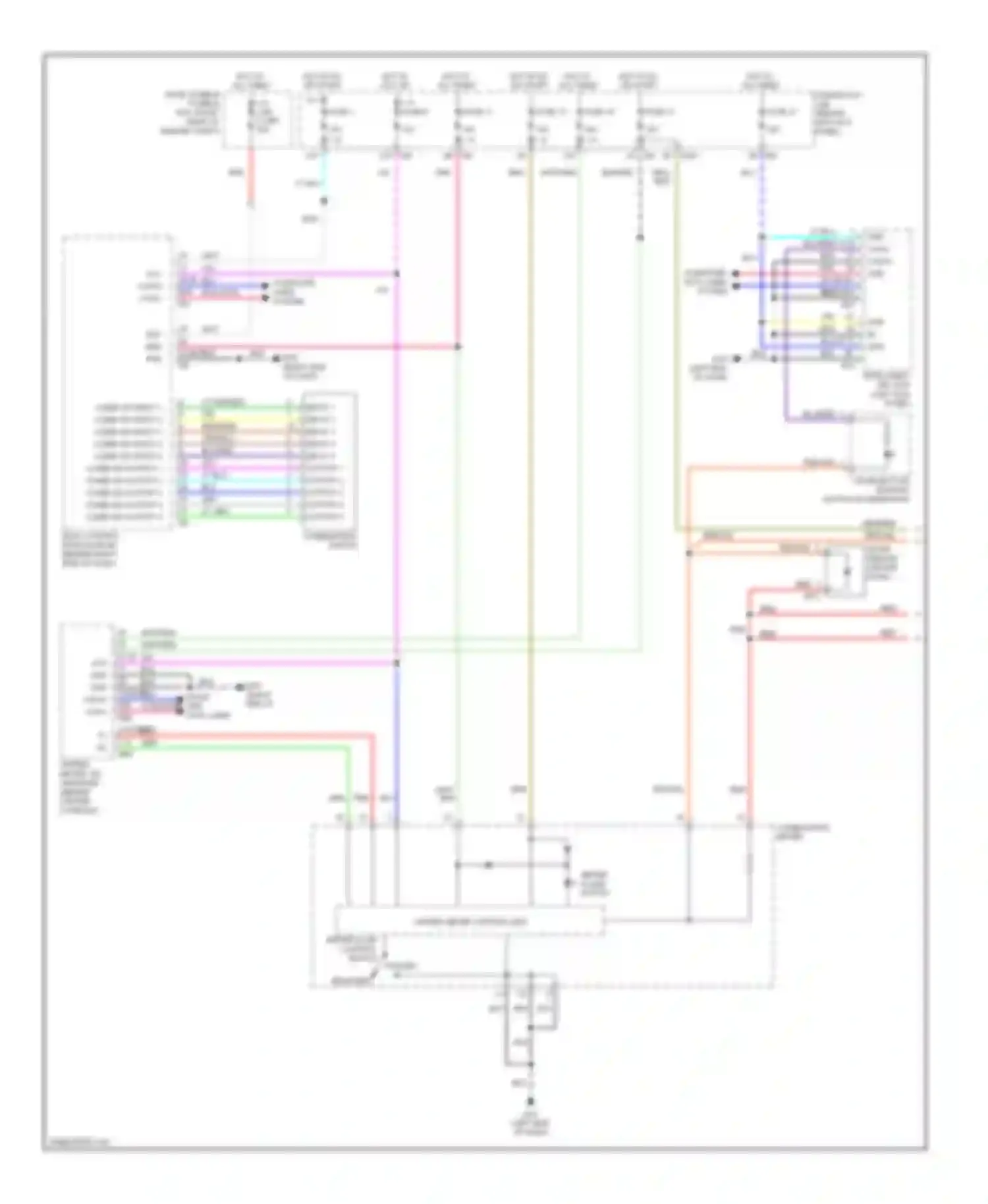 M35 Infiniti III (2005-2008): Instrument illumination circuit (1 of 2)
