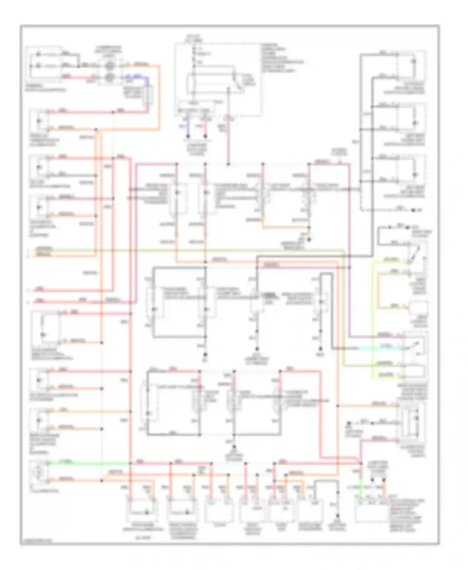 M35 Infiniti III (2005-2008): Instrument illumination circuit (2 of 2)