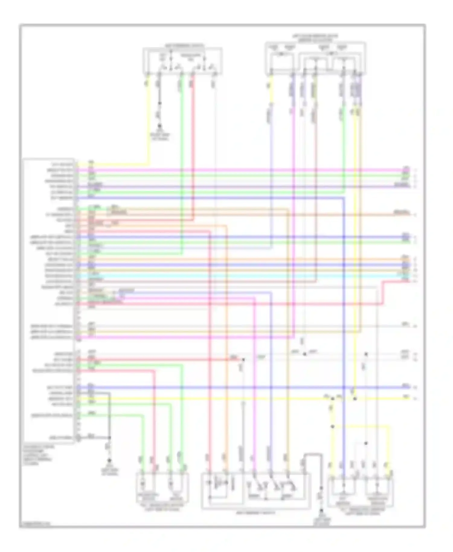 M35 Infiniti III (2005-2008): Memory systems circuit (1 of 3)