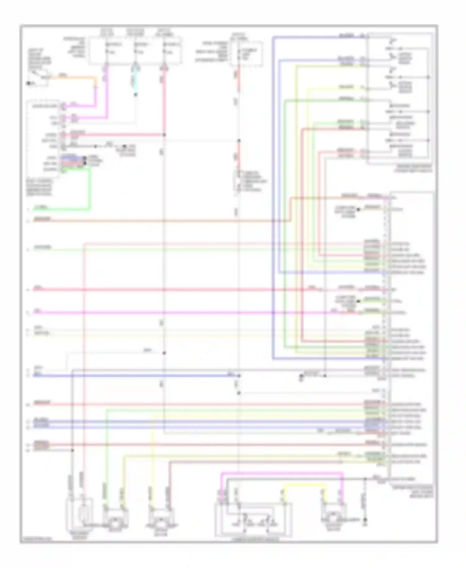 M35 Infiniti III (2005-2008): Memory systems circuit (3 of 3)
