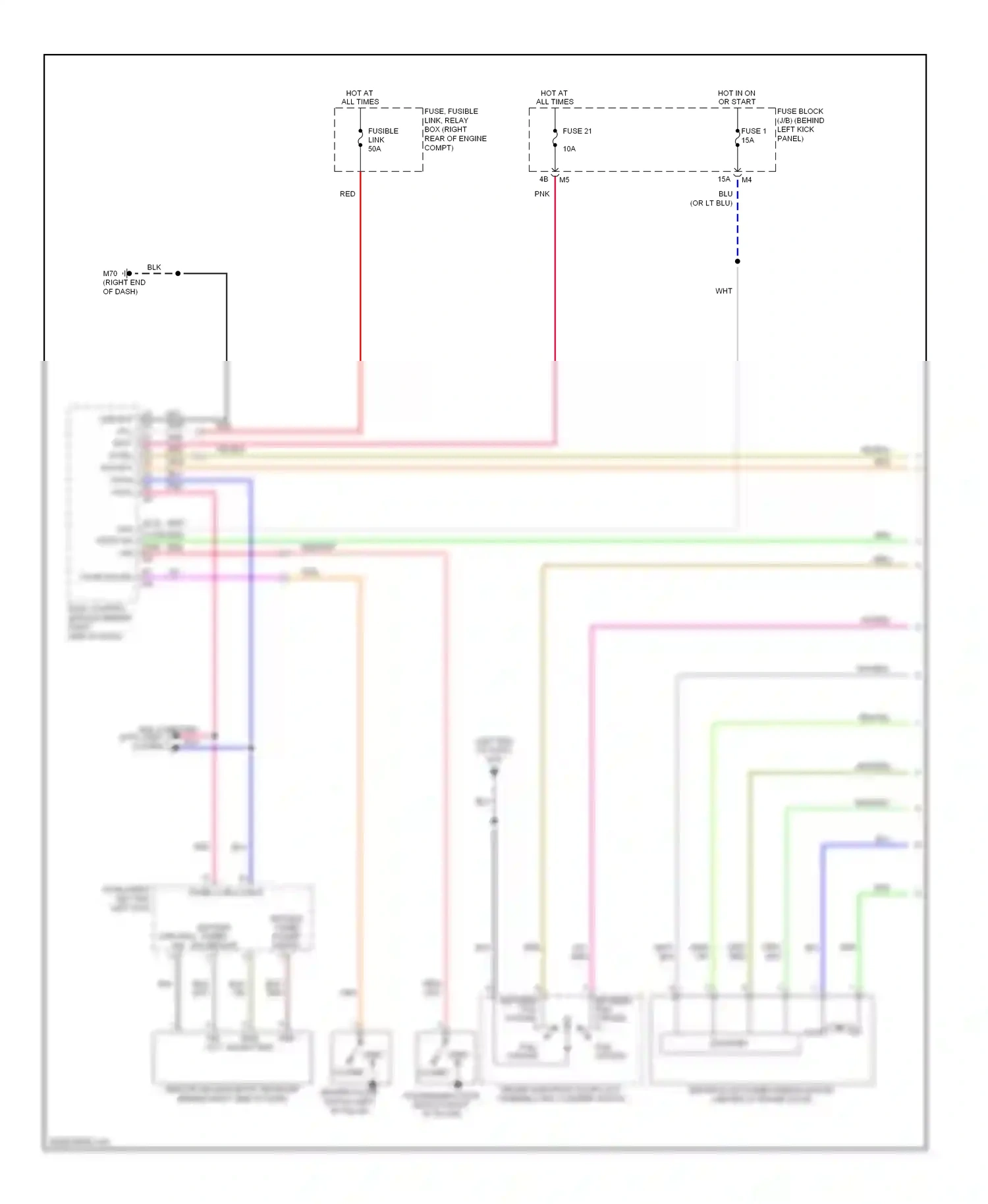 Infiniti M35 III (2005-2008) encoder wiring diagram  (1 of 2)