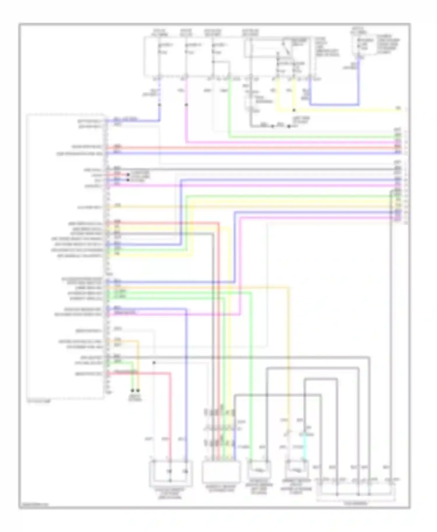 M37 Infiniti IV (2010-2014): Automatic a/c circuit (1 of 4)