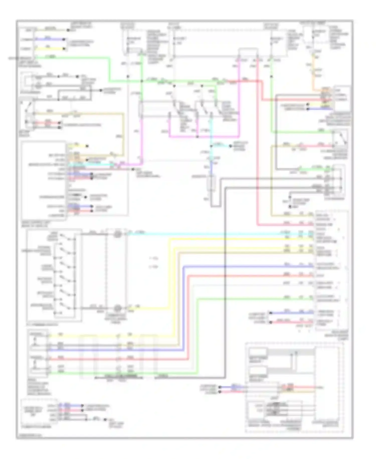 M37 Infiniti IV (2010-2014): Intelligent cruise control circuit