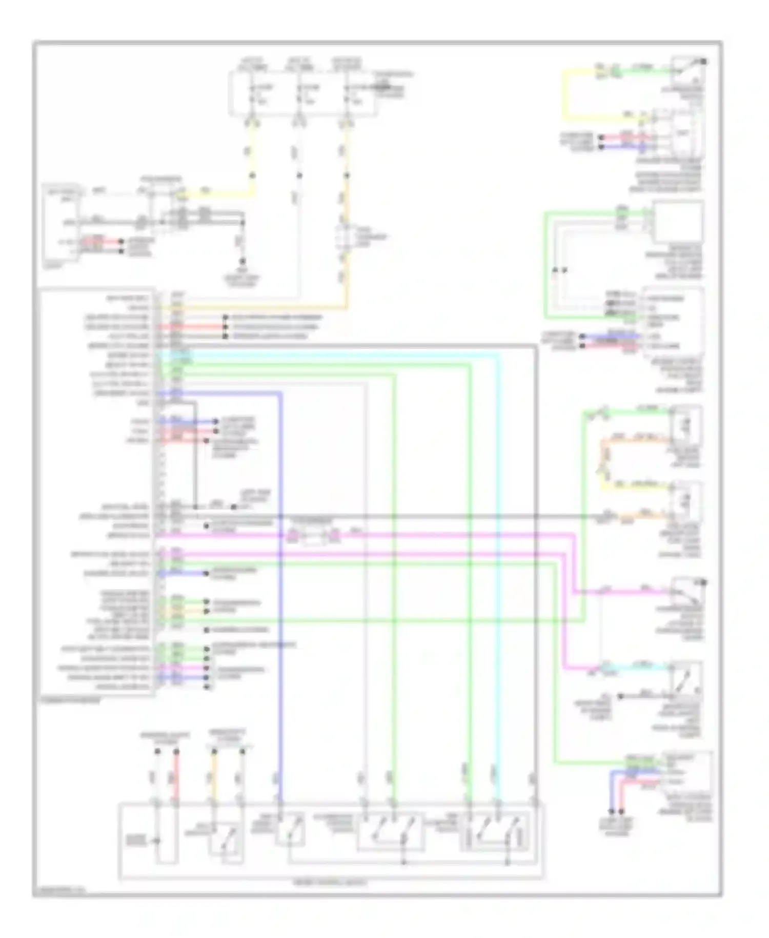 M37 Infiniti IV (2010-2014): Instrument cluster circuit
