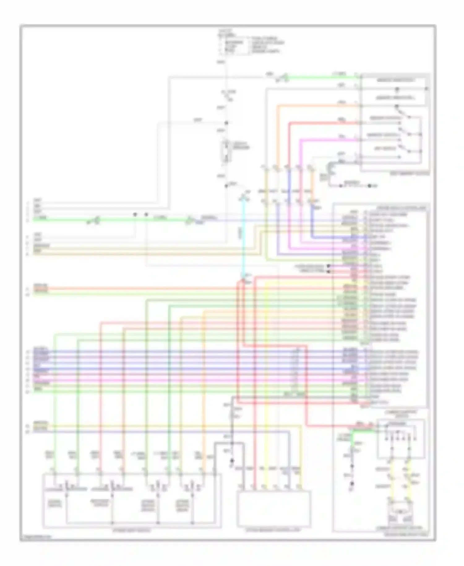 M37 Infiniti IV (2010-2014): Memory systems circuit (3 of 3)