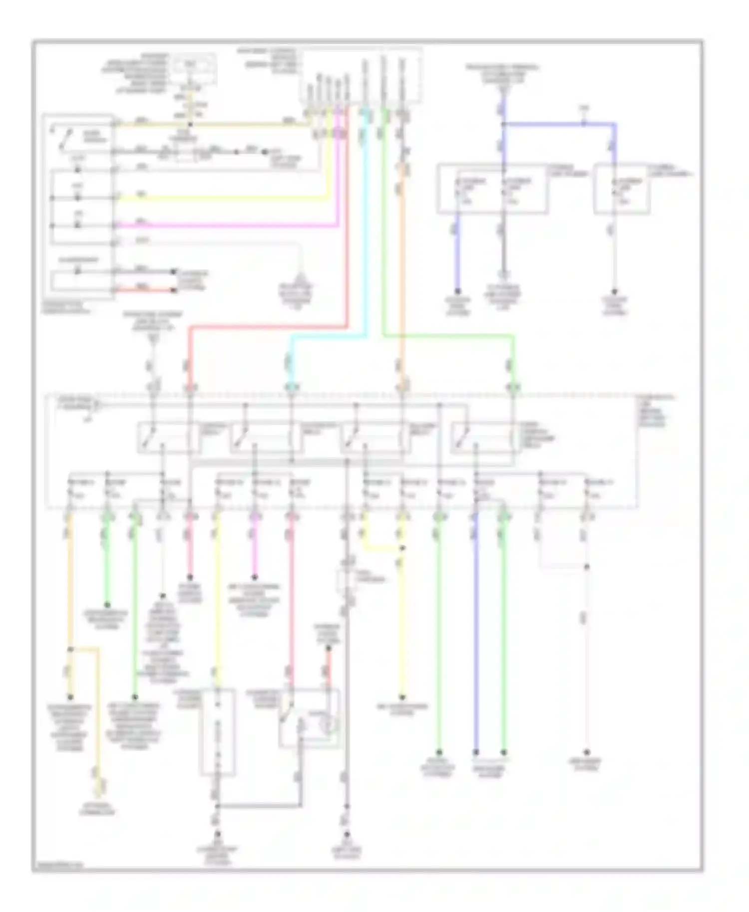 M37 Infiniti IV (2010-2014): Power distribution circuit (2 of 3)