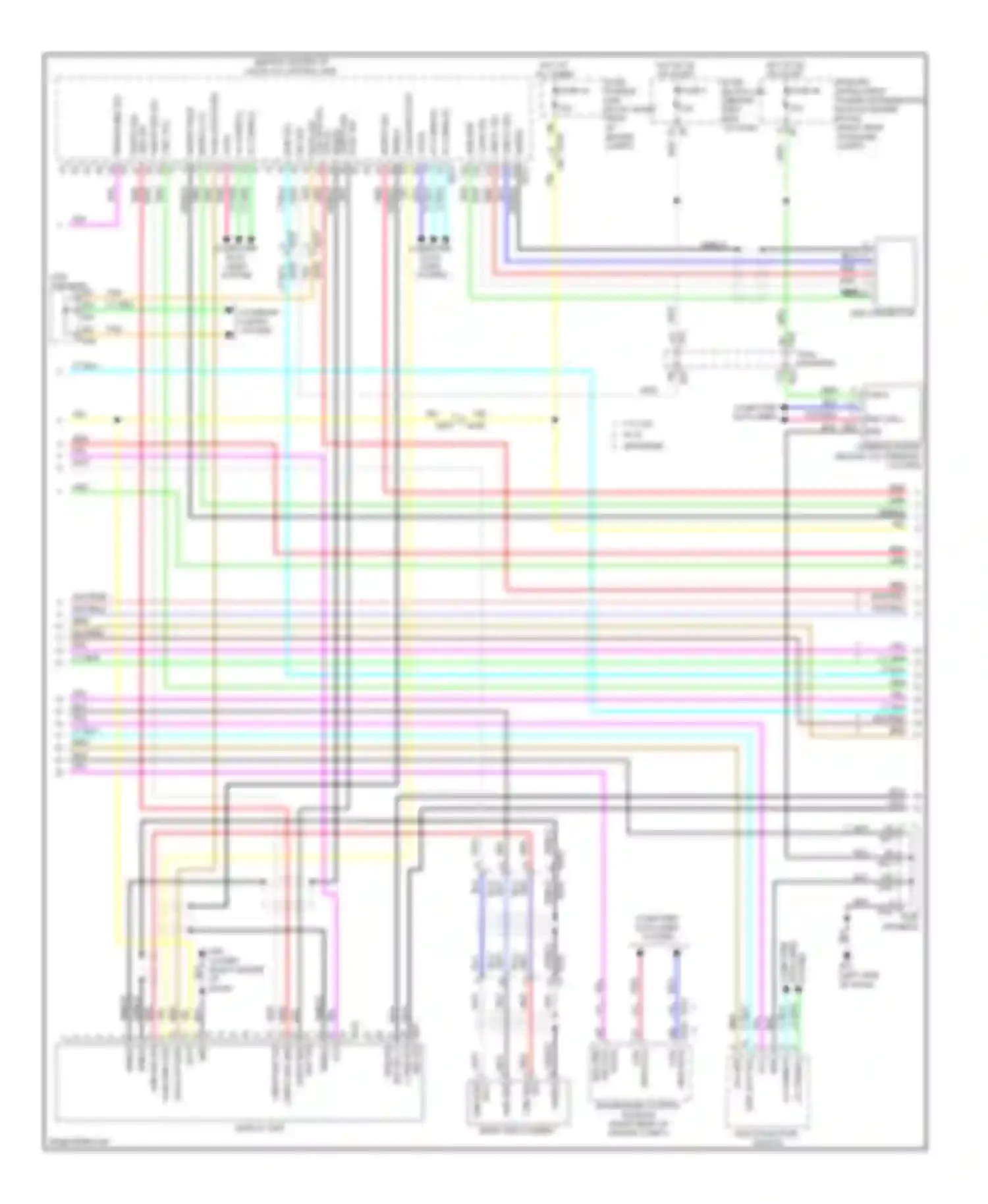 M37 Infiniti IV (2010-2014): Radio circuit, with navigation (2 of 4)