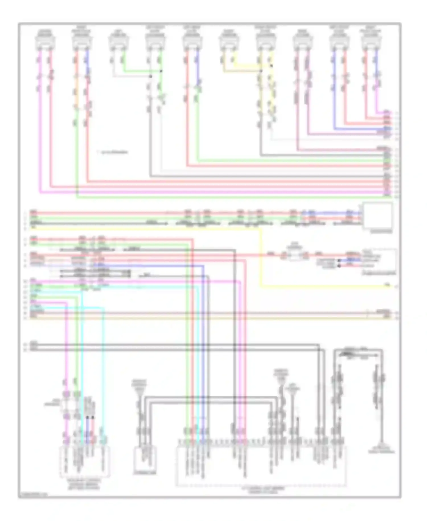 M37 Infiniti IV (2010-2014): Radio circuit, with navigation (3 of 4)