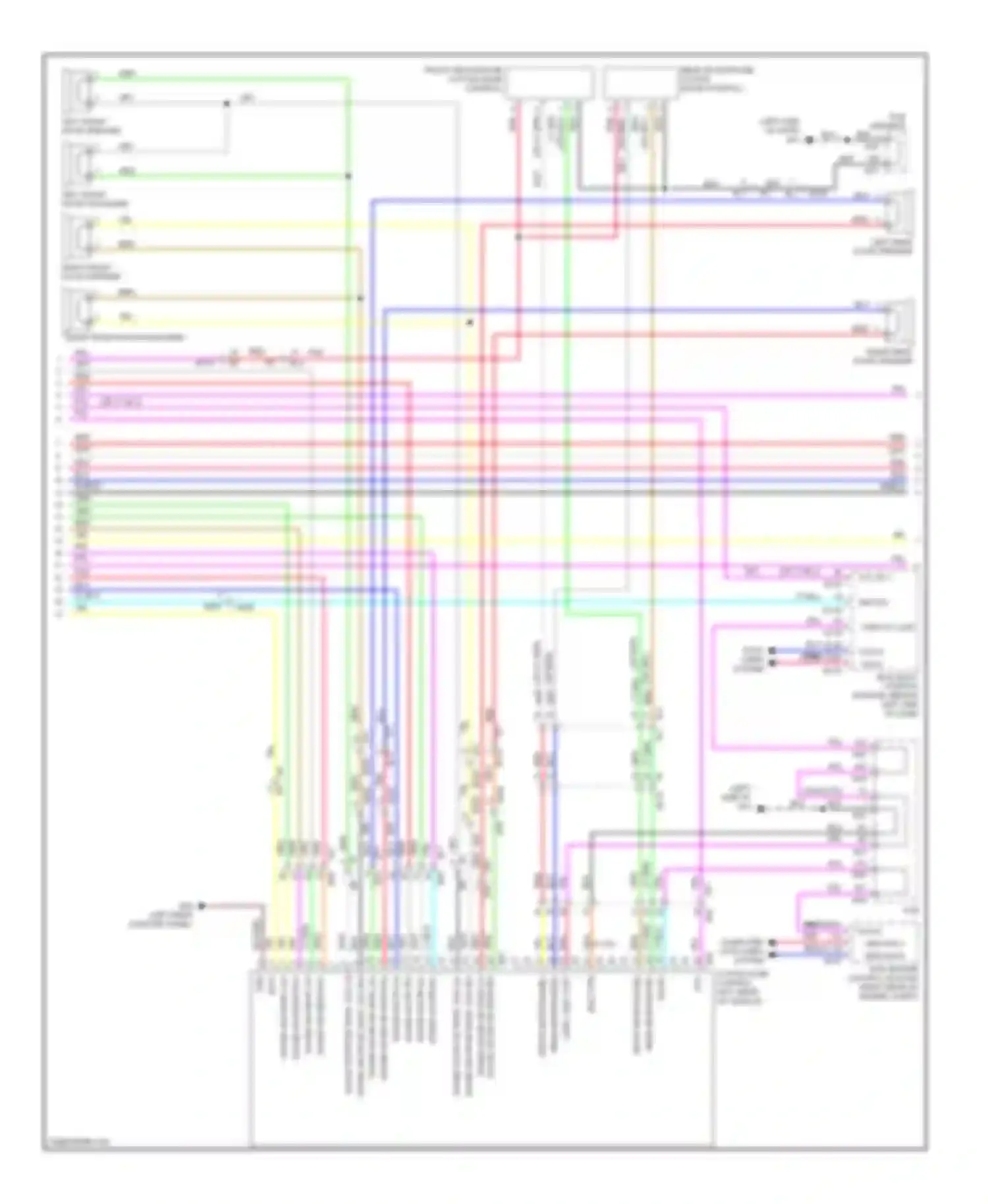 M37 Infiniti IV (2010-2014): Radio circuit, without navigation (3 of 4)