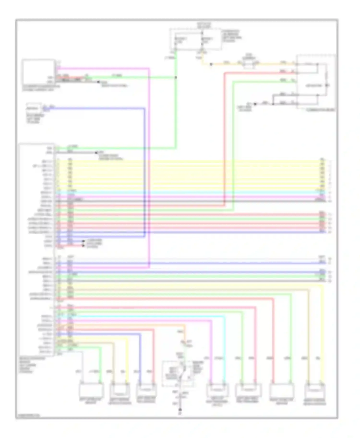 M37 Infiniti IV (2010-2014): Supplemental restraints circuit (1 of 2)
