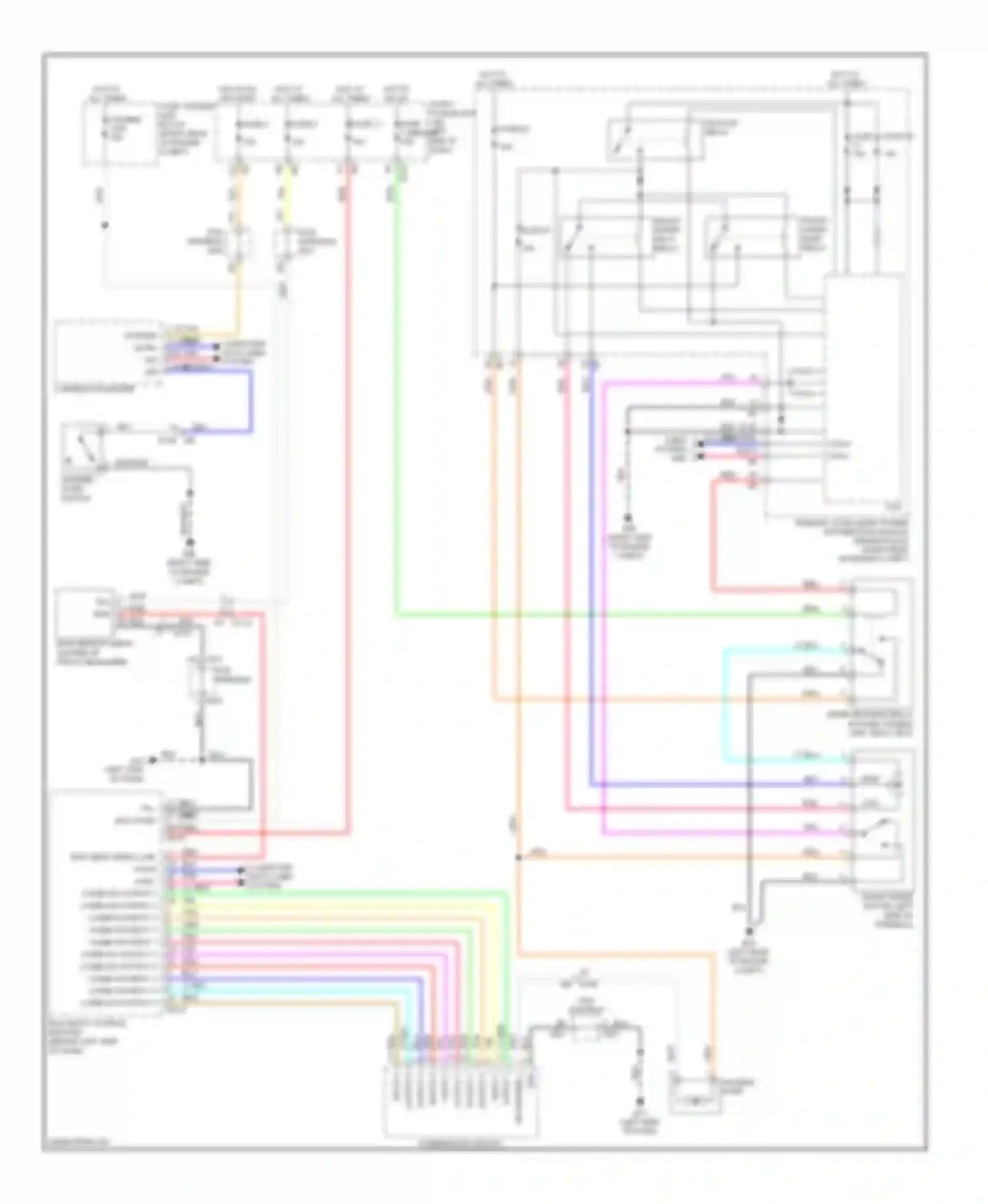 M37 Infiniti IV (2010-2014): Wiper/washer circuit
